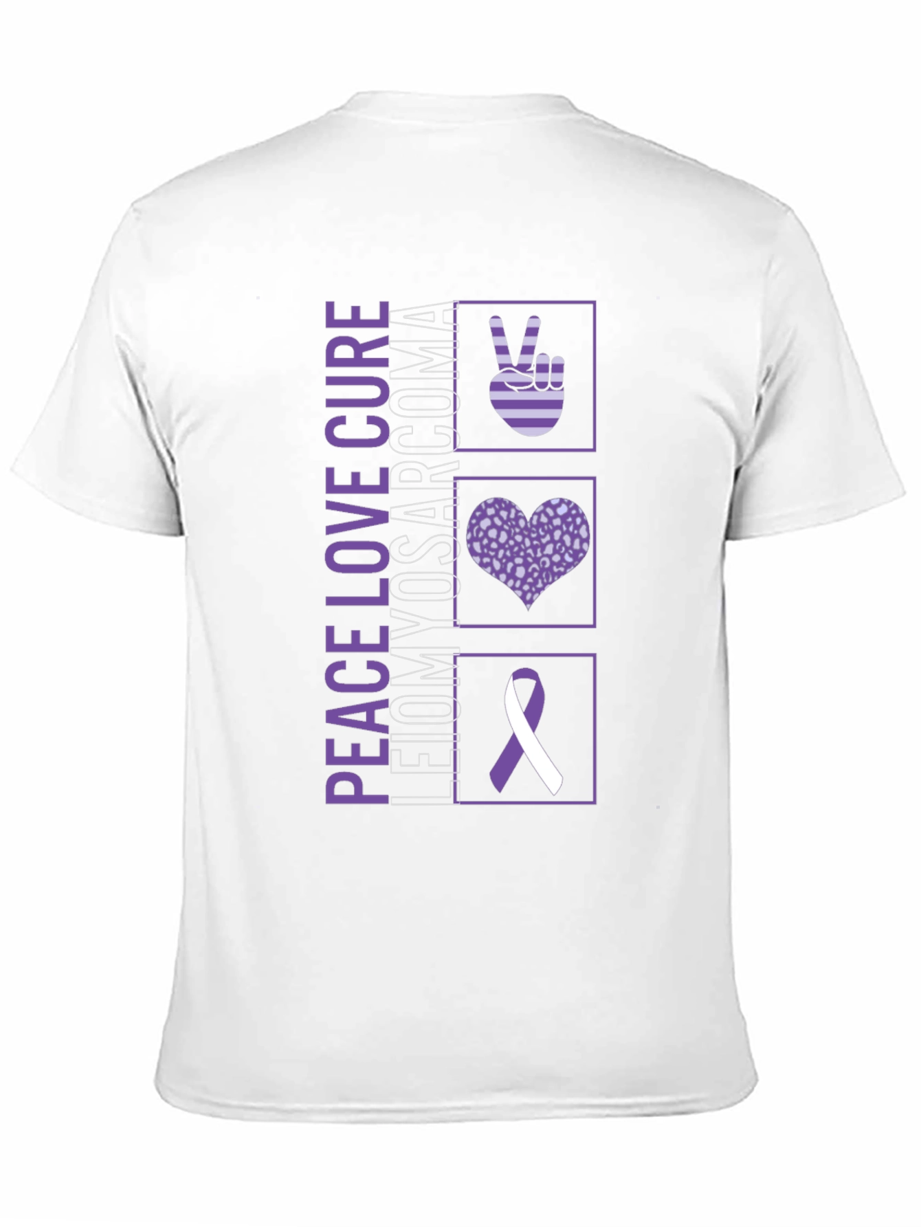 Peace Love Cure Leiomyosarcoma T-Shirt