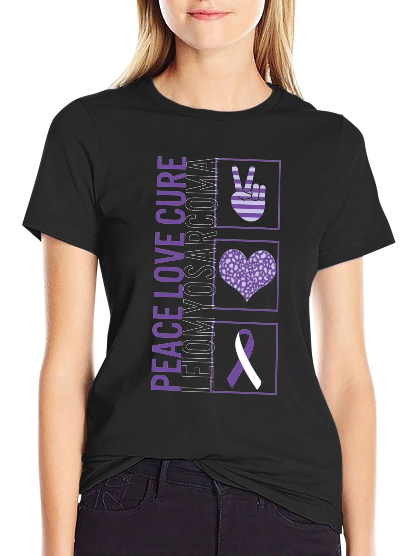 Peace Love Cure Leiomyosarcoma T-Shirt