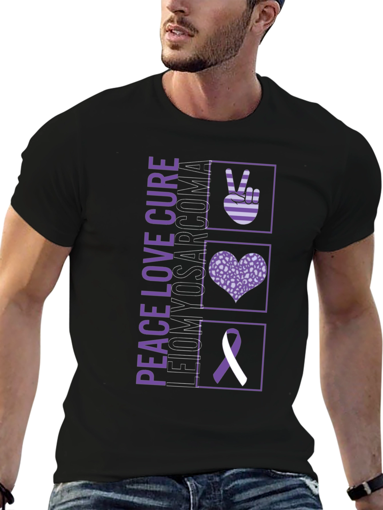 Peace Love Cure Leiomyosarcoma T-Shirt