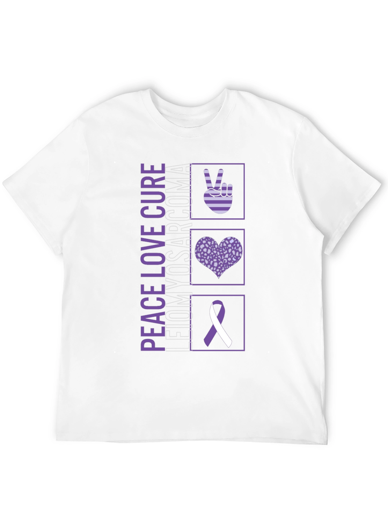 Peace Love Cure Leiomyosarcoma T-Shirt