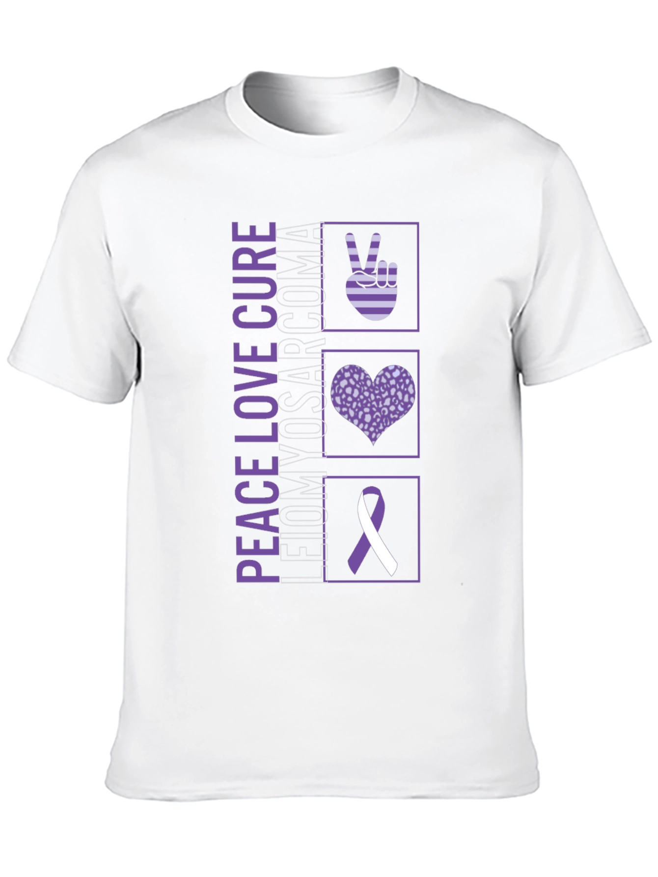 Peace Love Cure Leiomyosarcoma T-Shirt