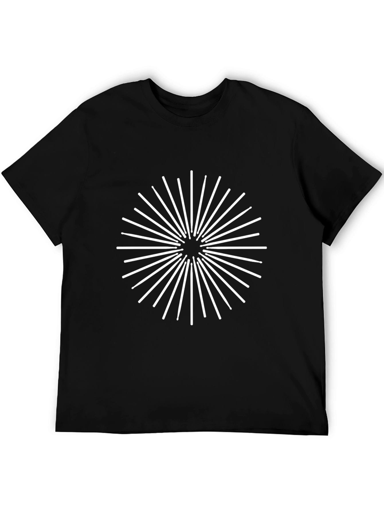 Geometric Burst Graphic Tee - Modern Streetwear