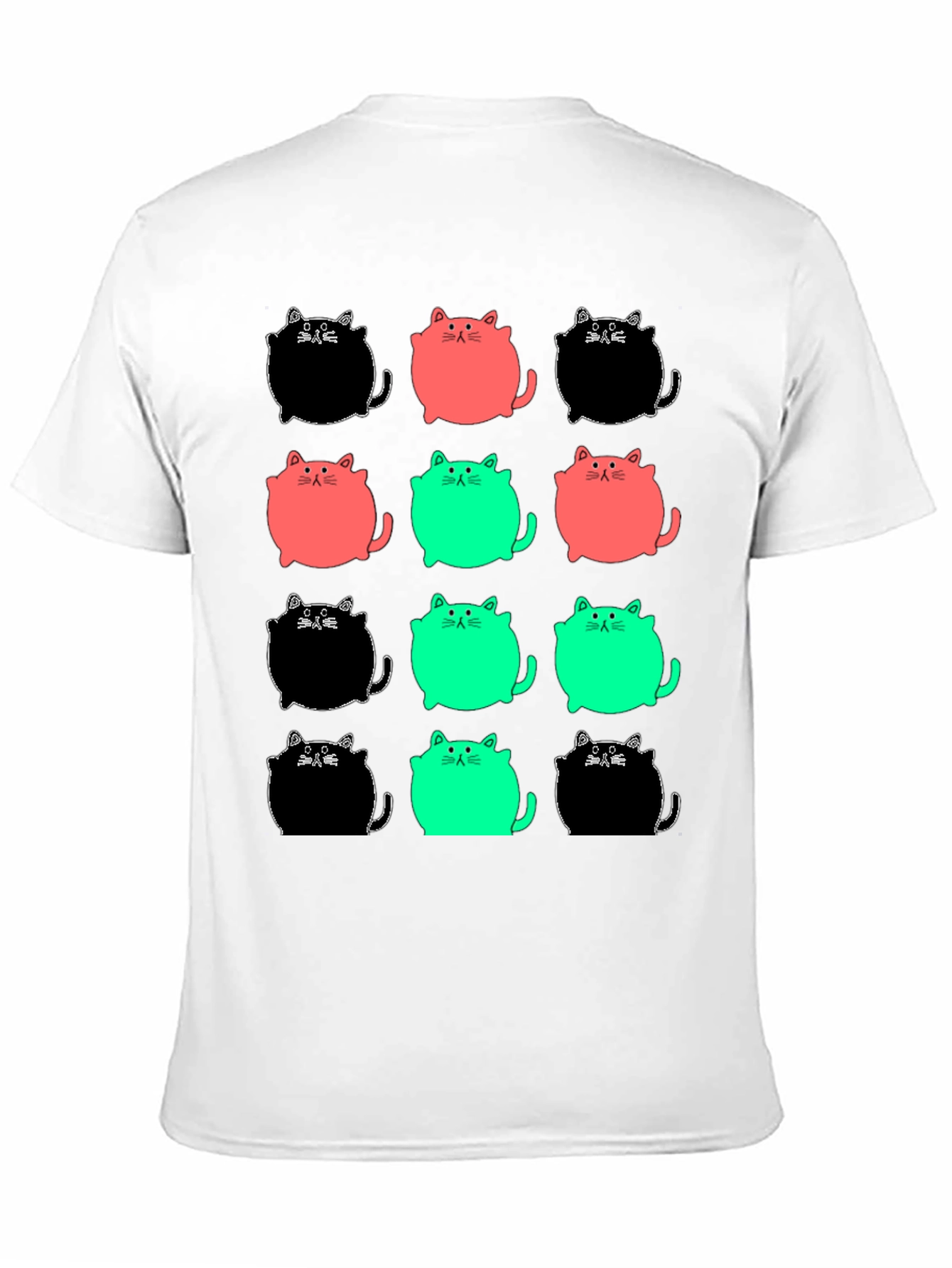 Funky Cat Pattern Tee