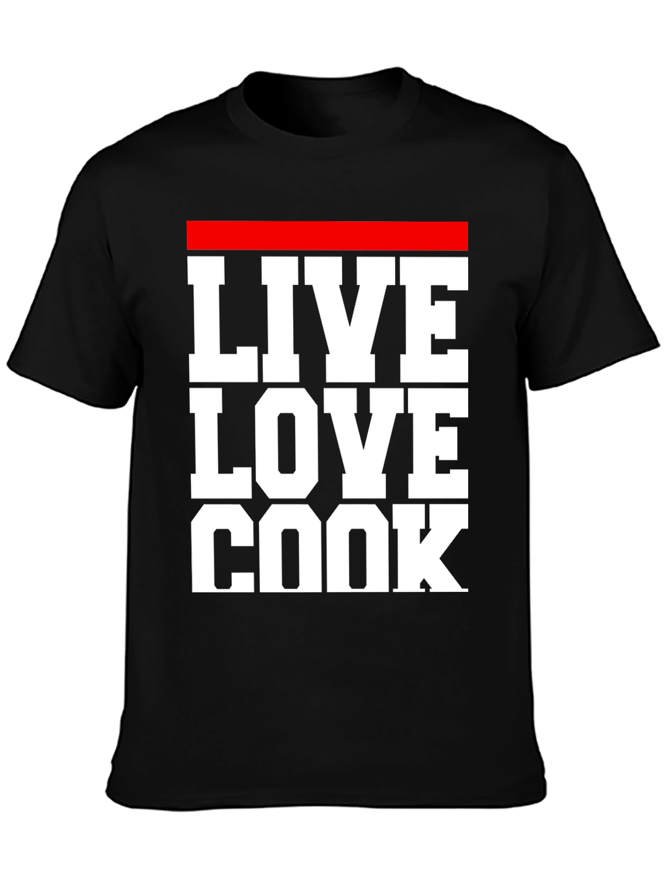 Live Love Cook T-Shirt - Chef Inspired Graphic Tee