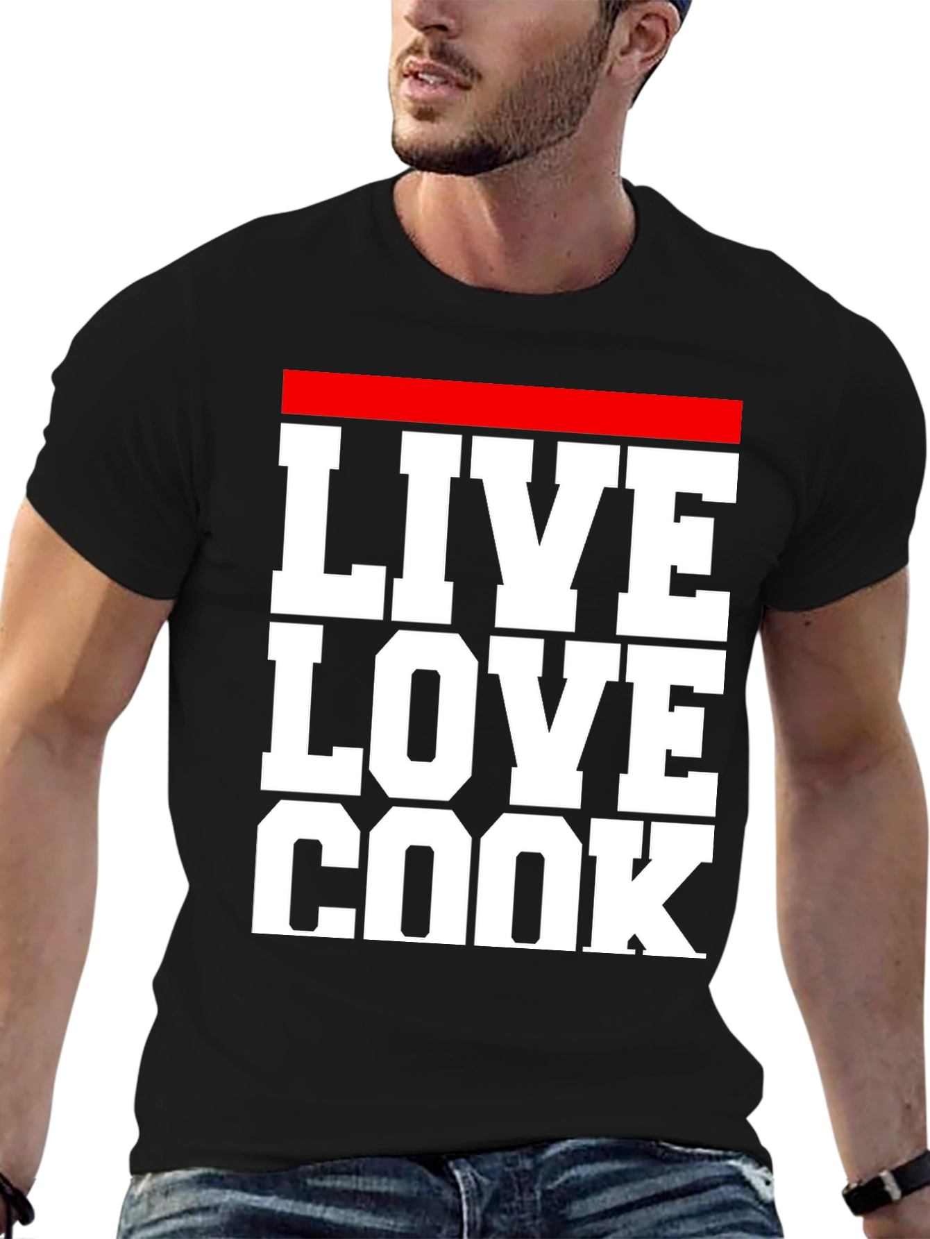 Live Love Cook T-Shirt - Chef Inspired Graphic Tee