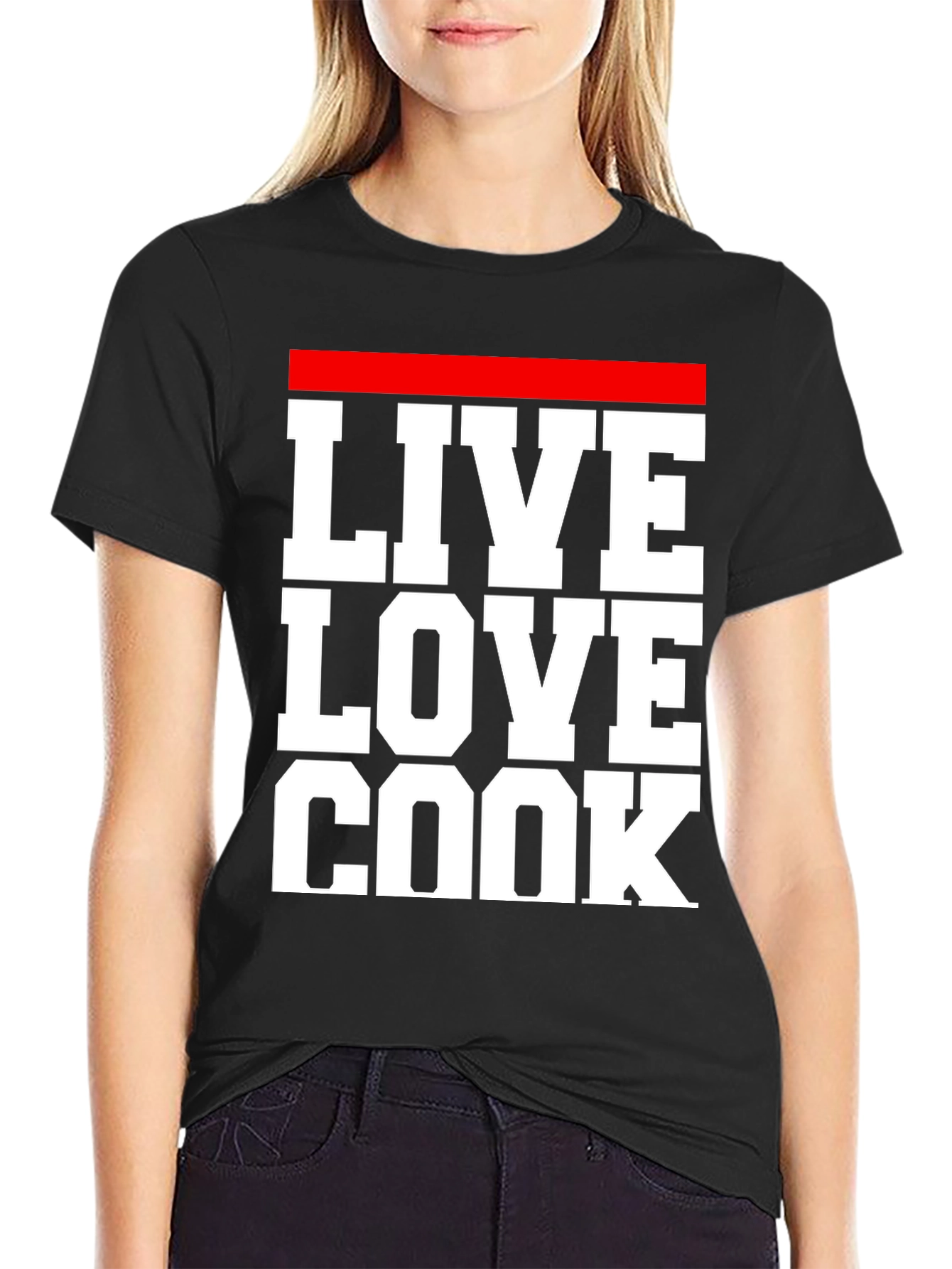Live Love Cook T-Shirt - Chef Inspired Graphic Tee