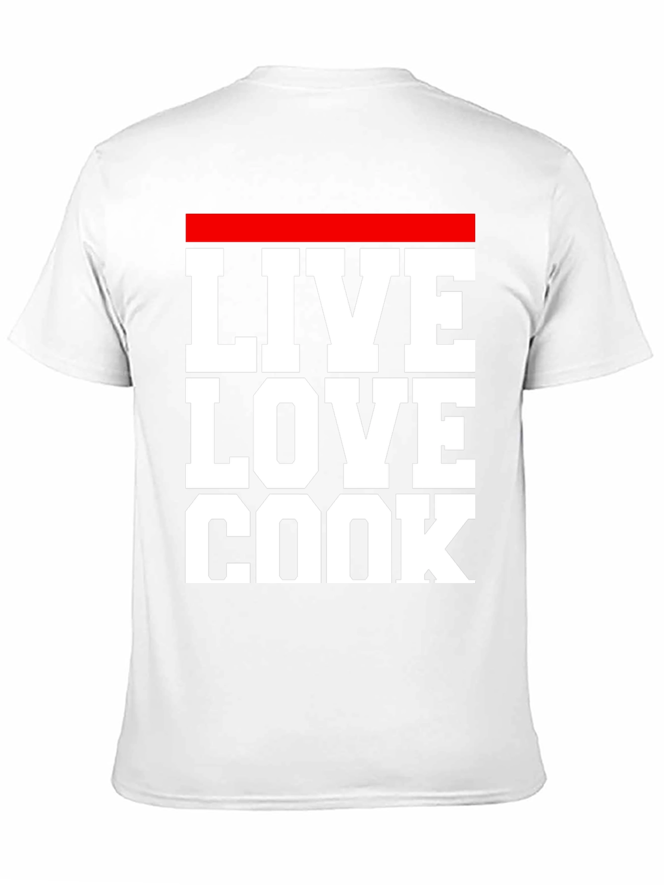 Live Love Cook T-Shirt - Chef Inspired Graphic Tee