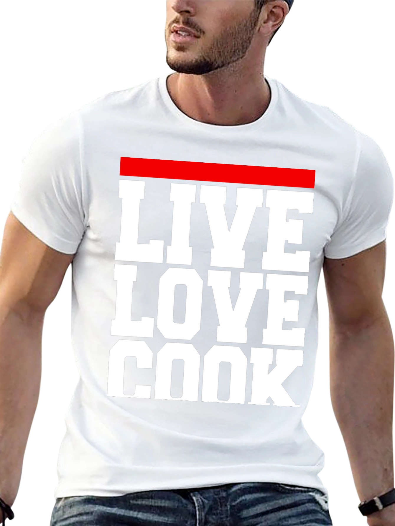 Live Love Cook T-Shirt - Chef Inspired Graphic Tee