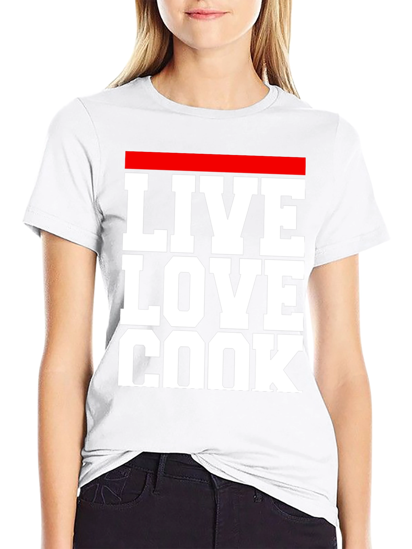 Live Love Cook T-Shirt - Chef Inspired Graphic Tee