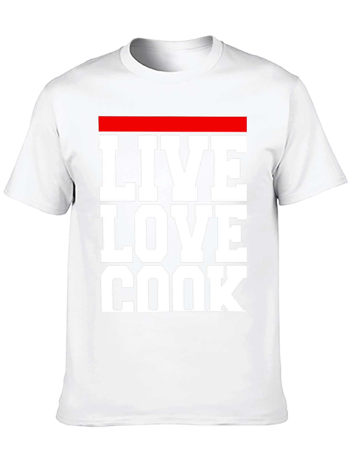 Live Love Cook T-Shirt - Chef Inspired Graphic Tee