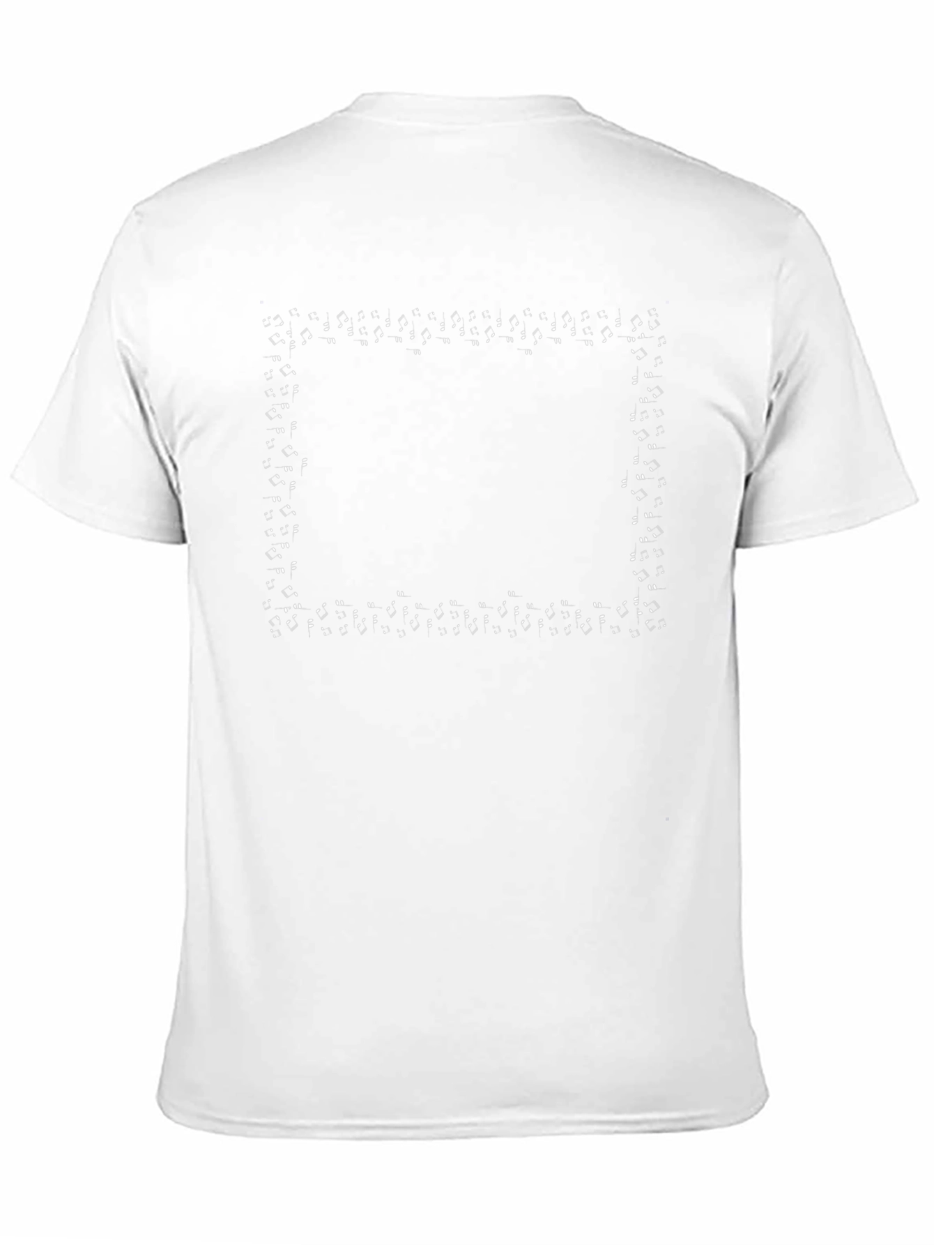 Modern Black Tee with Unique Graphic Border