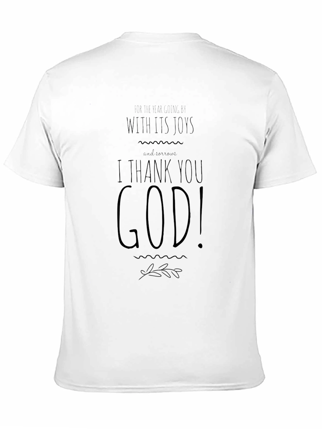 I Thank You God! Black Graphic Tee