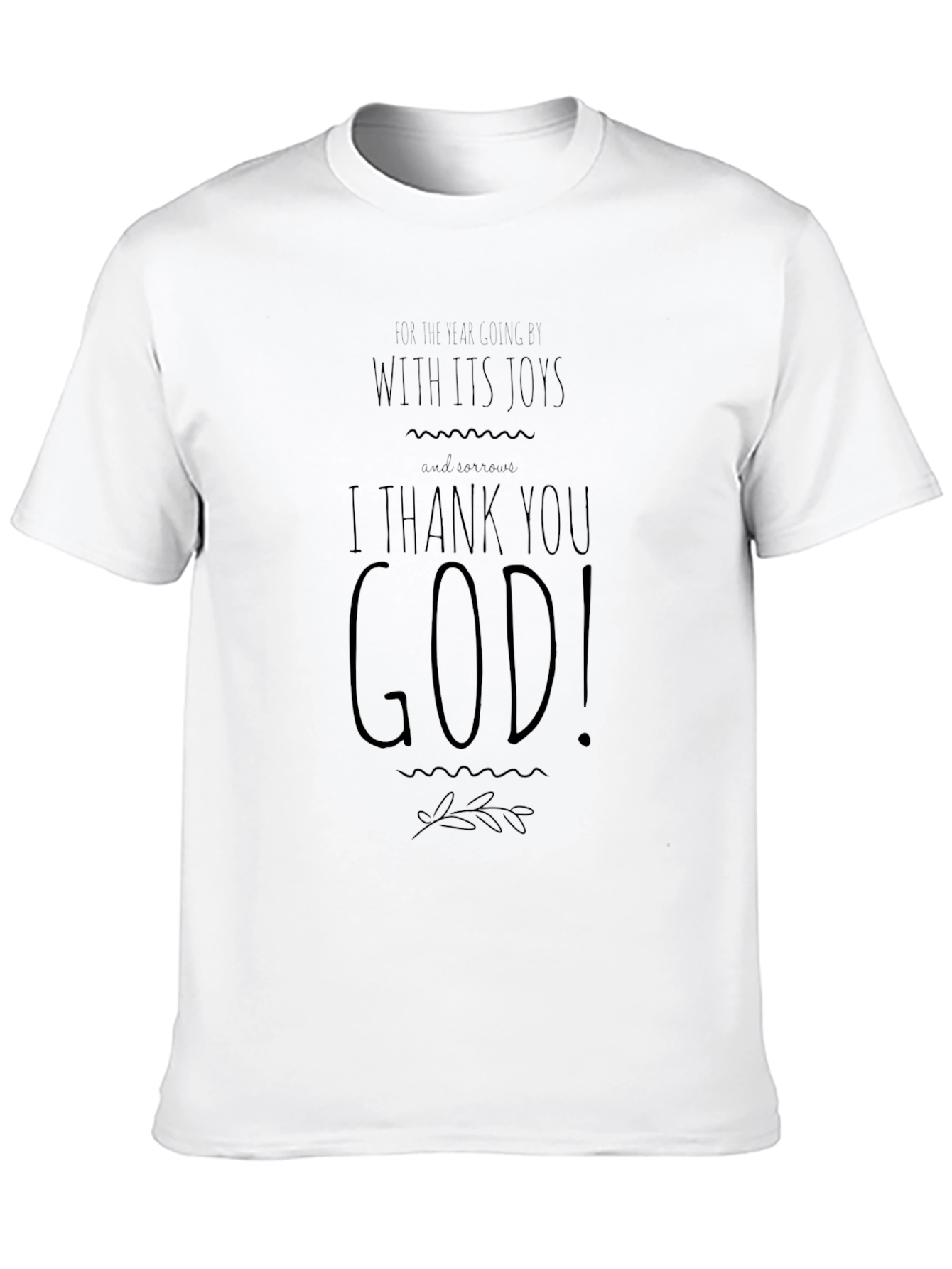 I Thank You God! Black Graphic Tee