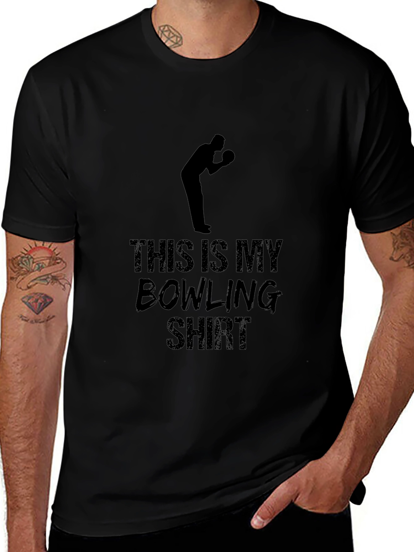 This Is My Bowling Shirt - Black T-Shirt