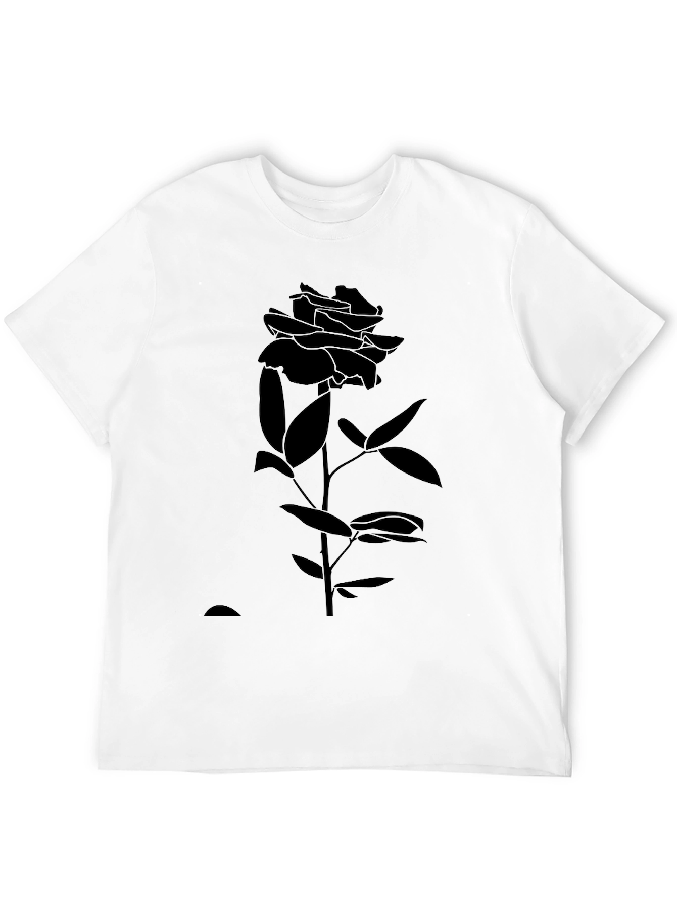 Black Rose Graphic Tee - Stylish & Modern