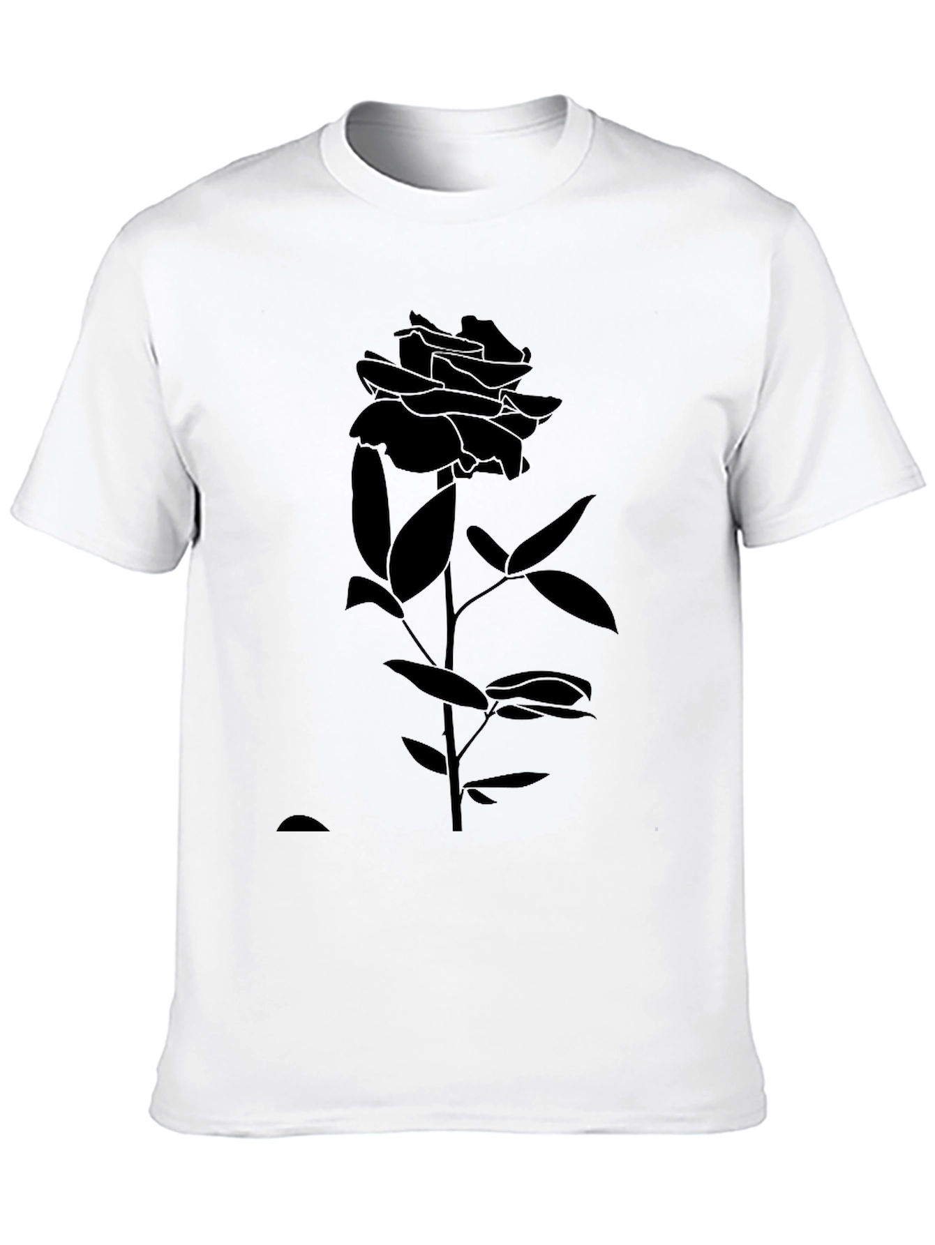 Black Rose Graphic Tee - Stylish & Modern