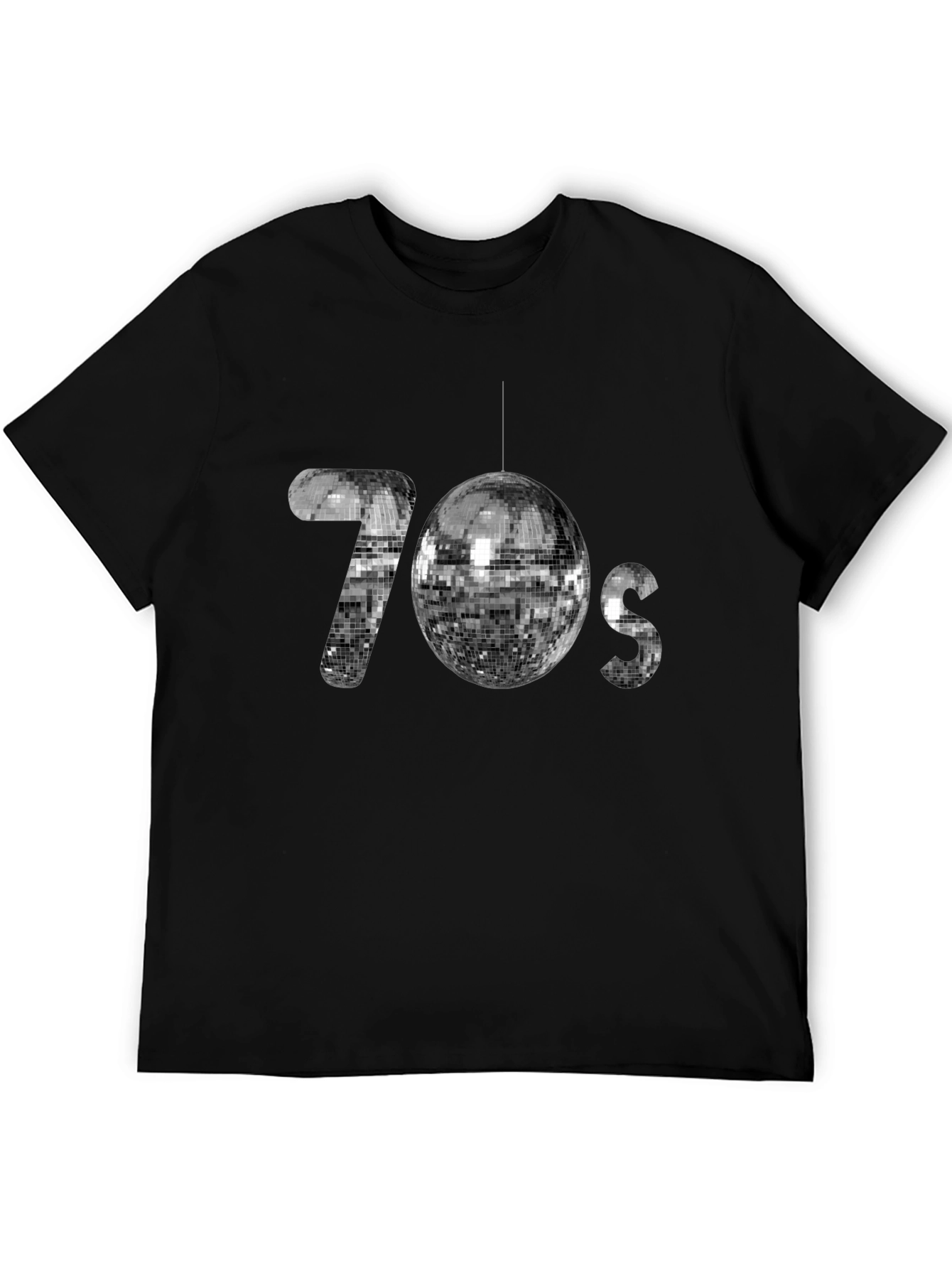 Retro 70s Disco Ball Graphic T-Shirt