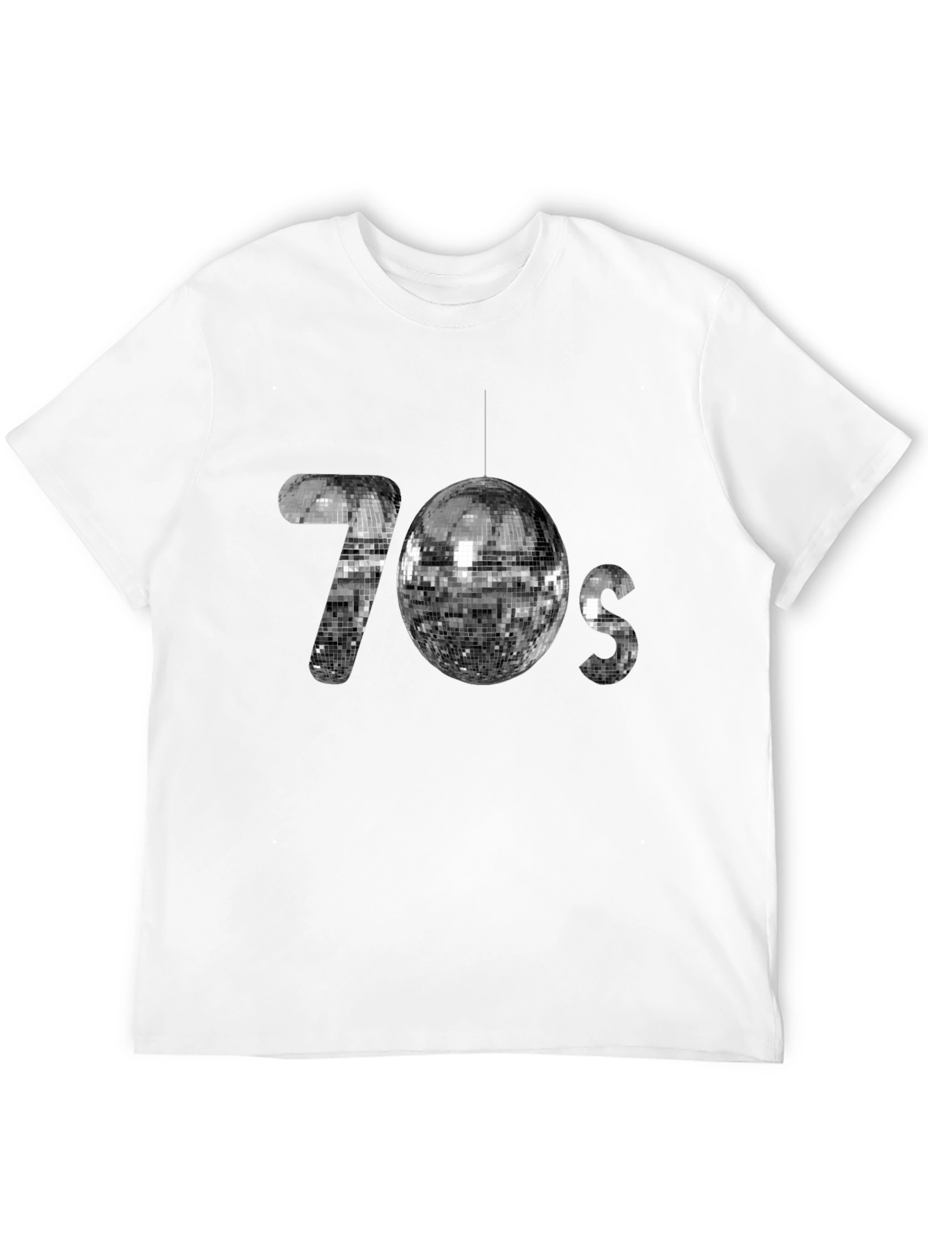Retro 70s Disco Ball Graphic T-Shirt