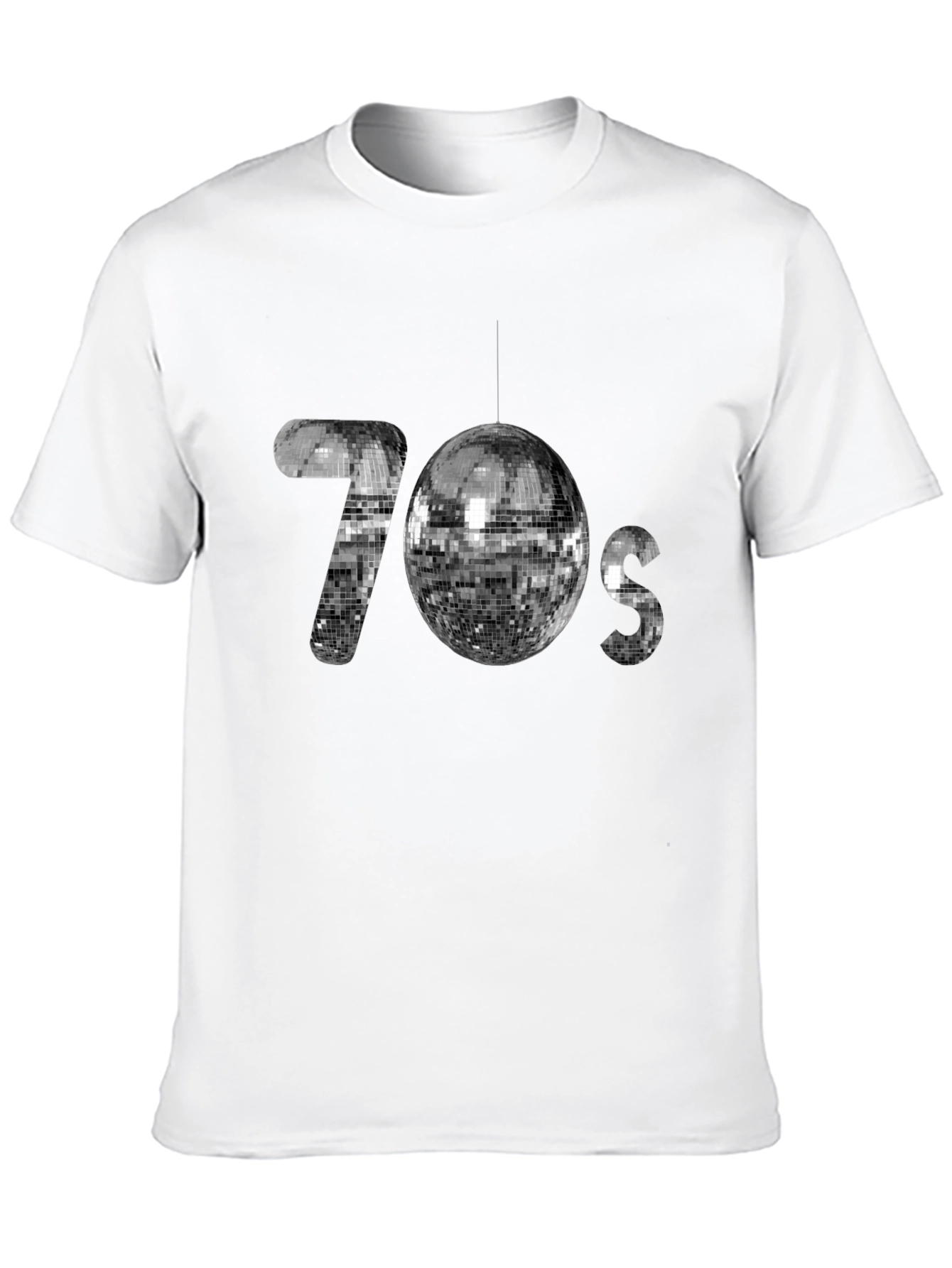 Retro 70s Disco Ball Graphic T-Shirt