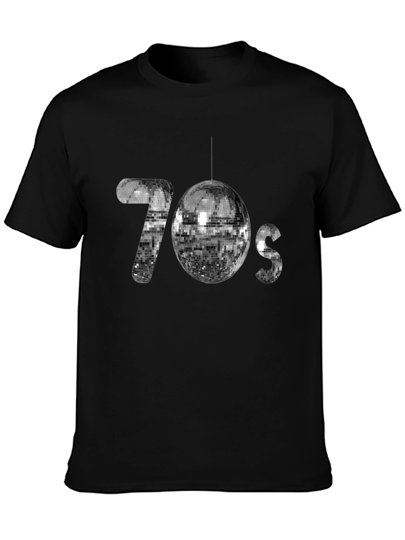 Retro 70s Disco Ball Graphic T-Shirt