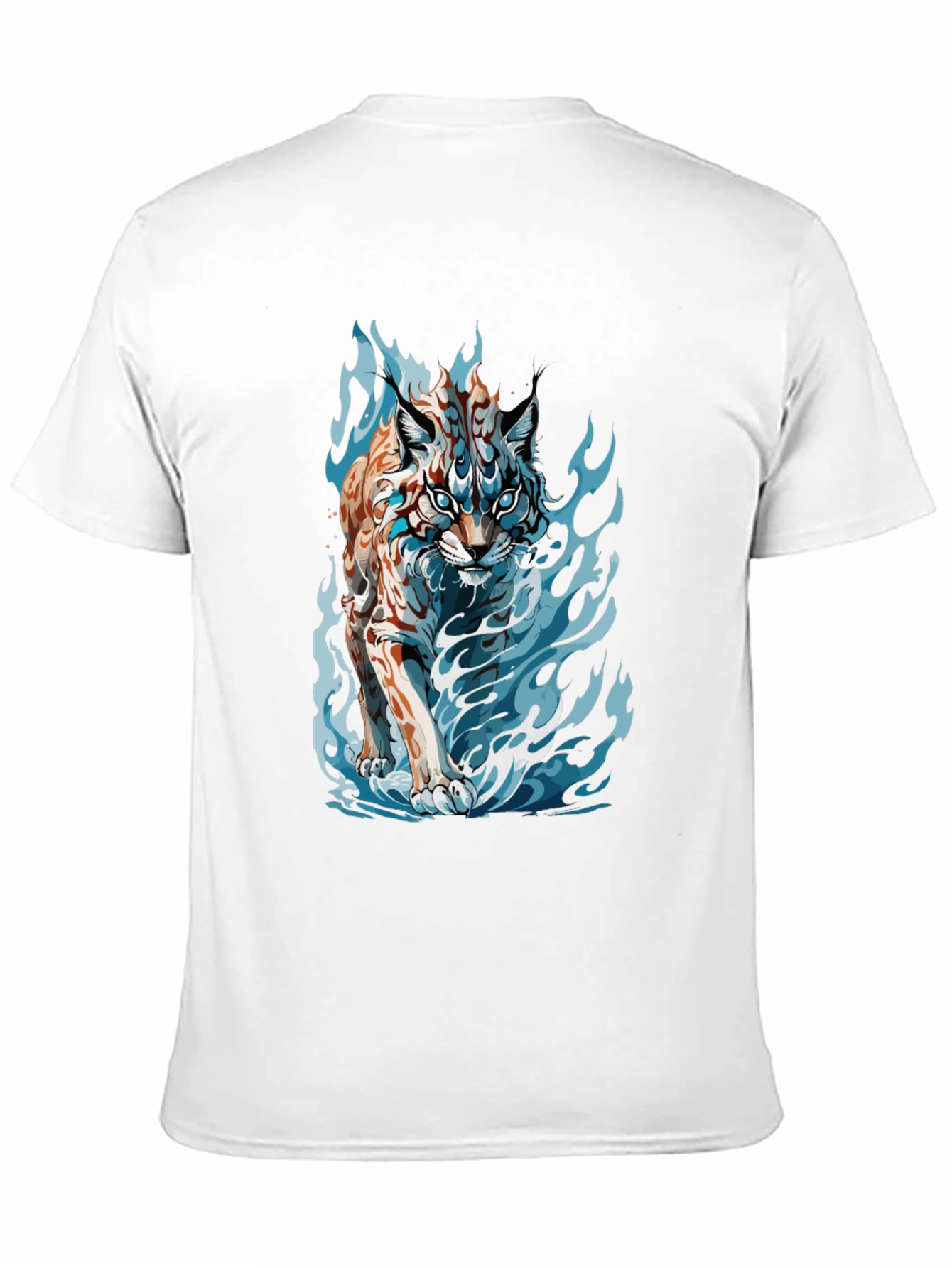 Tiger Fire Graphic Black Tee