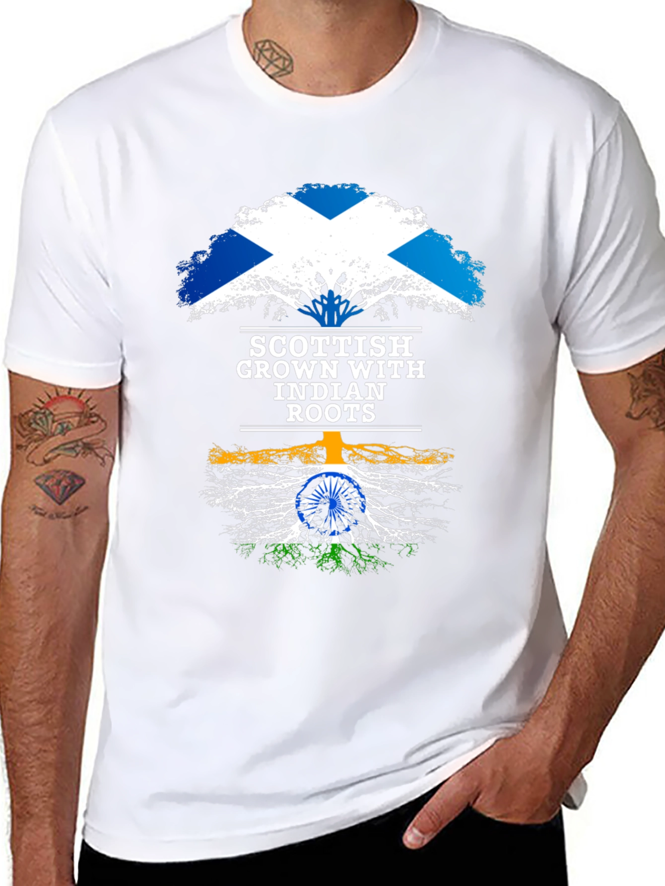 Scottish Grown with Indian Roots T-Shirt