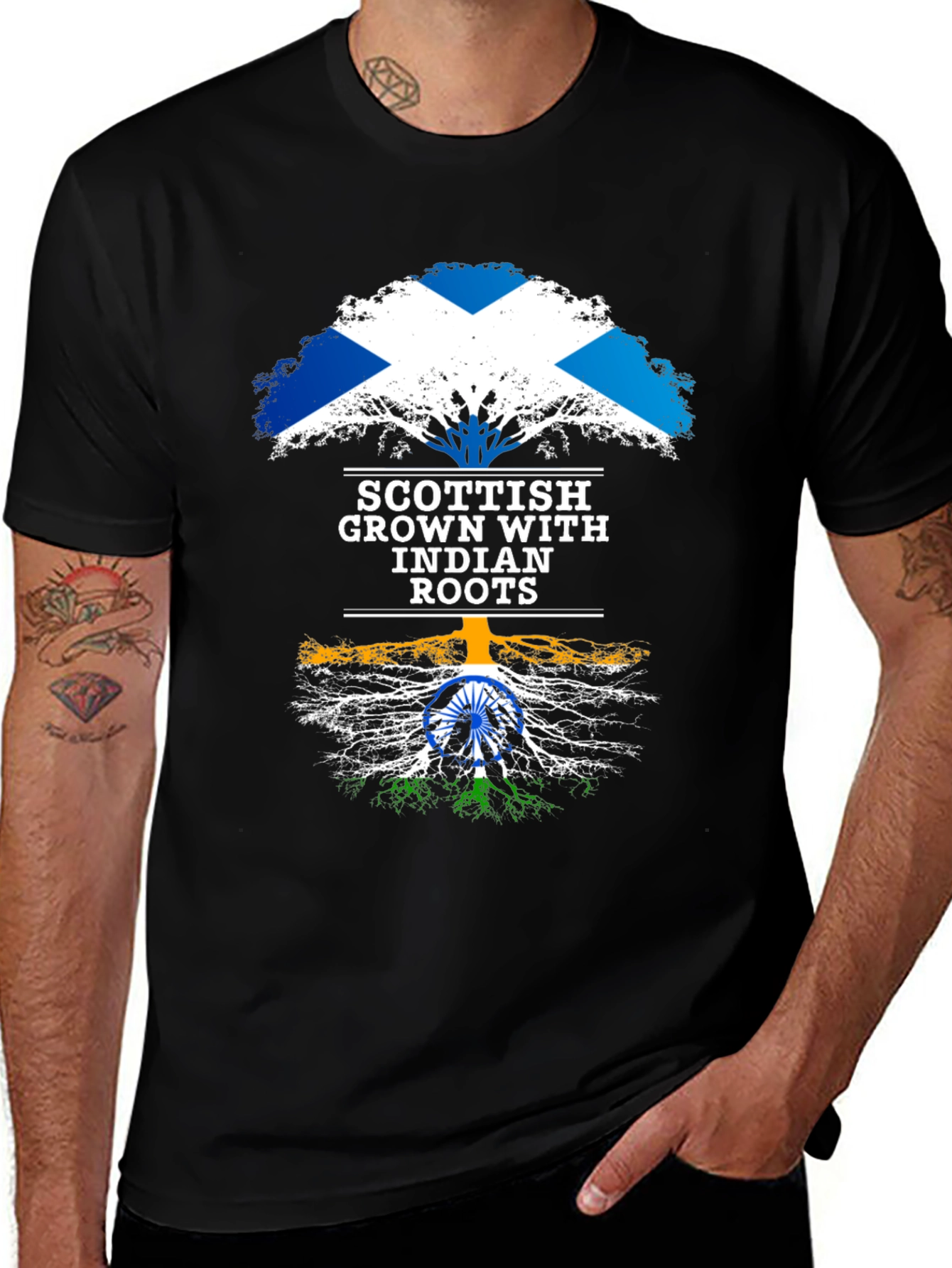 Scottish Grown with Indian Roots T-Shirt