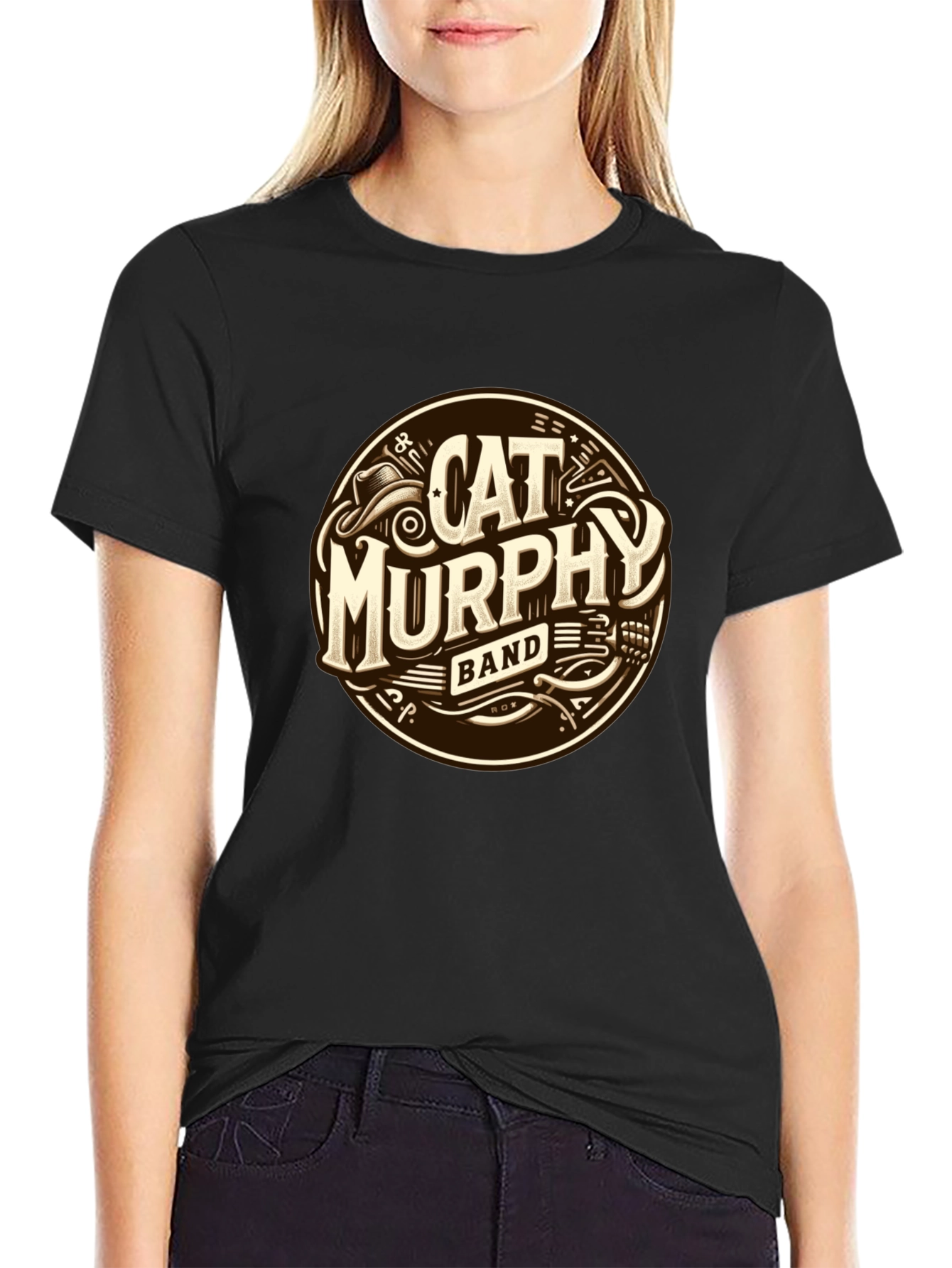 Cat Murphy Band Graphic T-Shirt - Stylish Music Tee