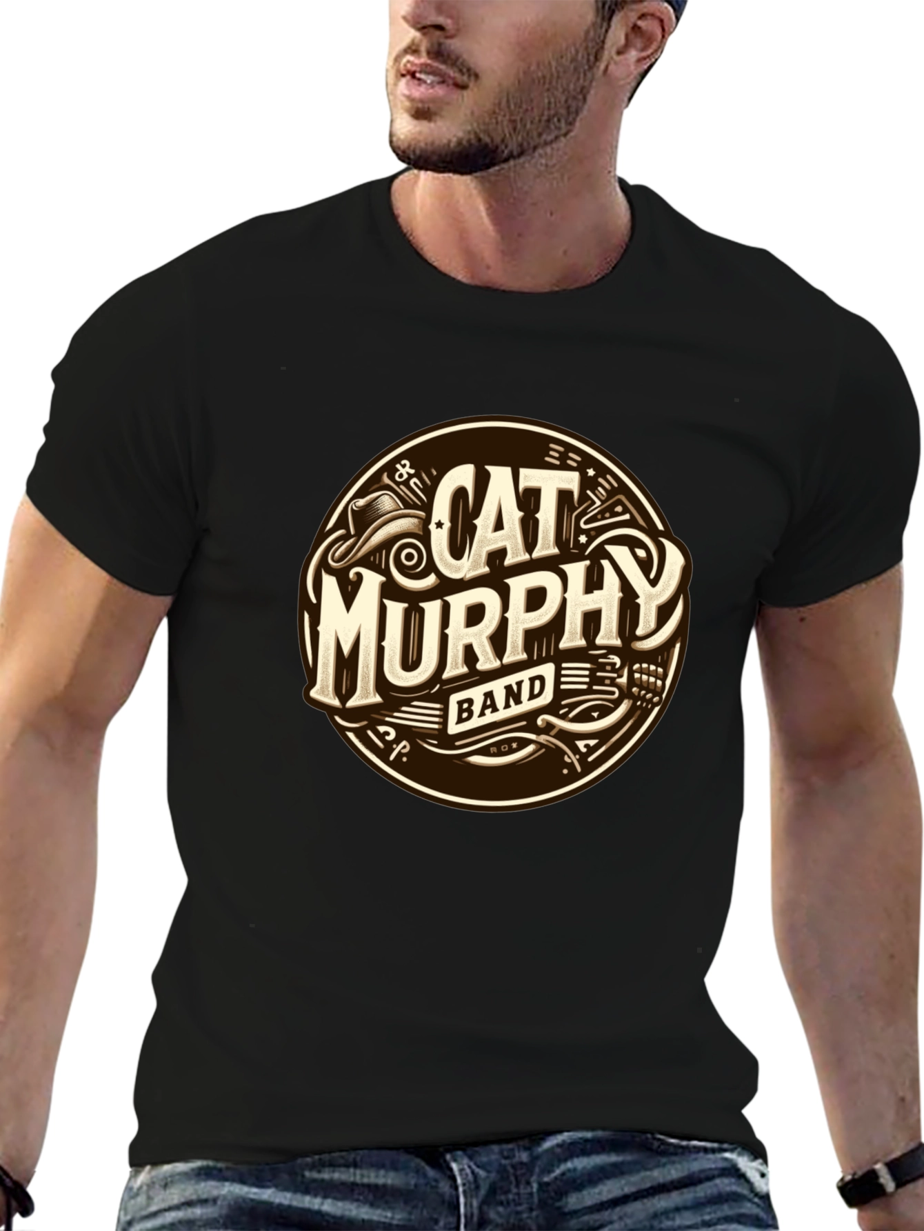 Cat Murphy Band Graphic T-Shirt - Stylish Music Tee