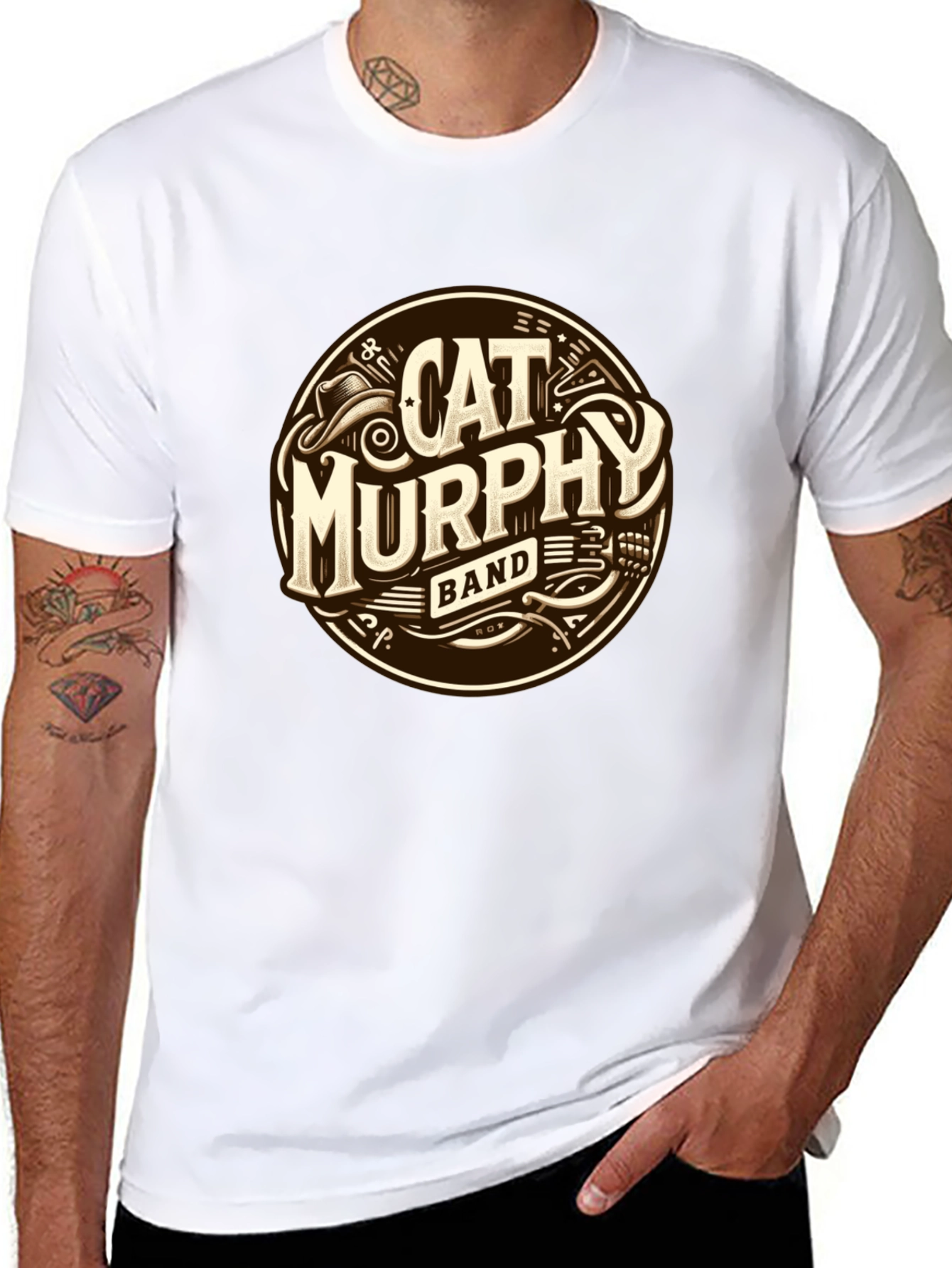 Cat Murphy Band Graphic T-Shirt - Stylish Music Tee