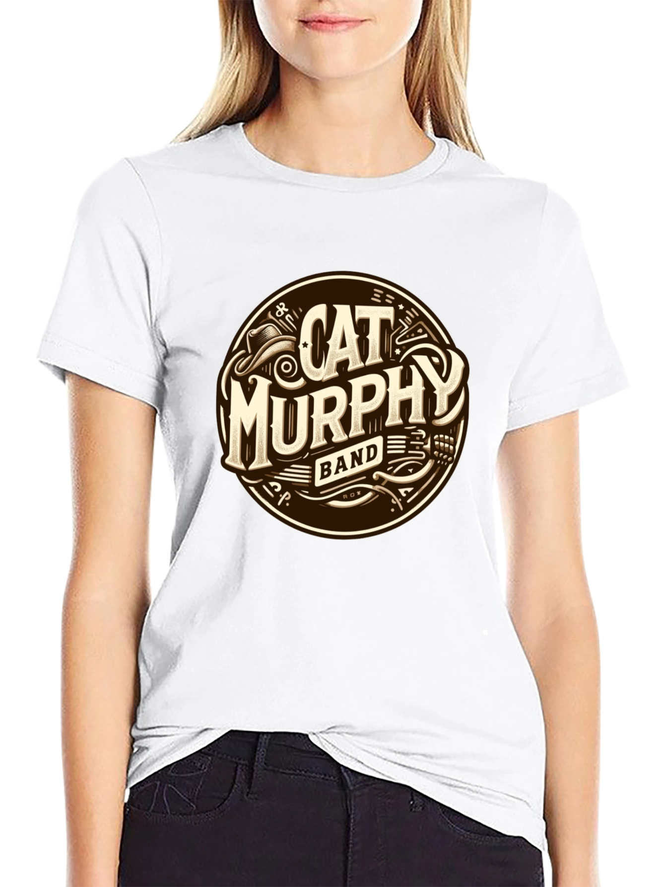 Cat Murphy Band Graphic T-Shirt - Stylish Music Tee