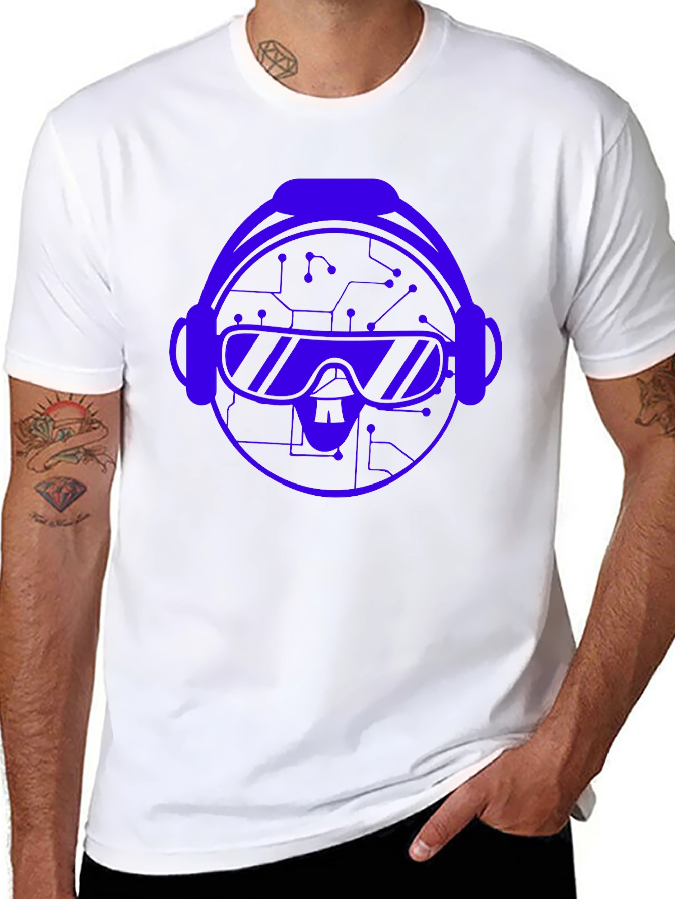 VR Headset Graphic T-Shirt - Black