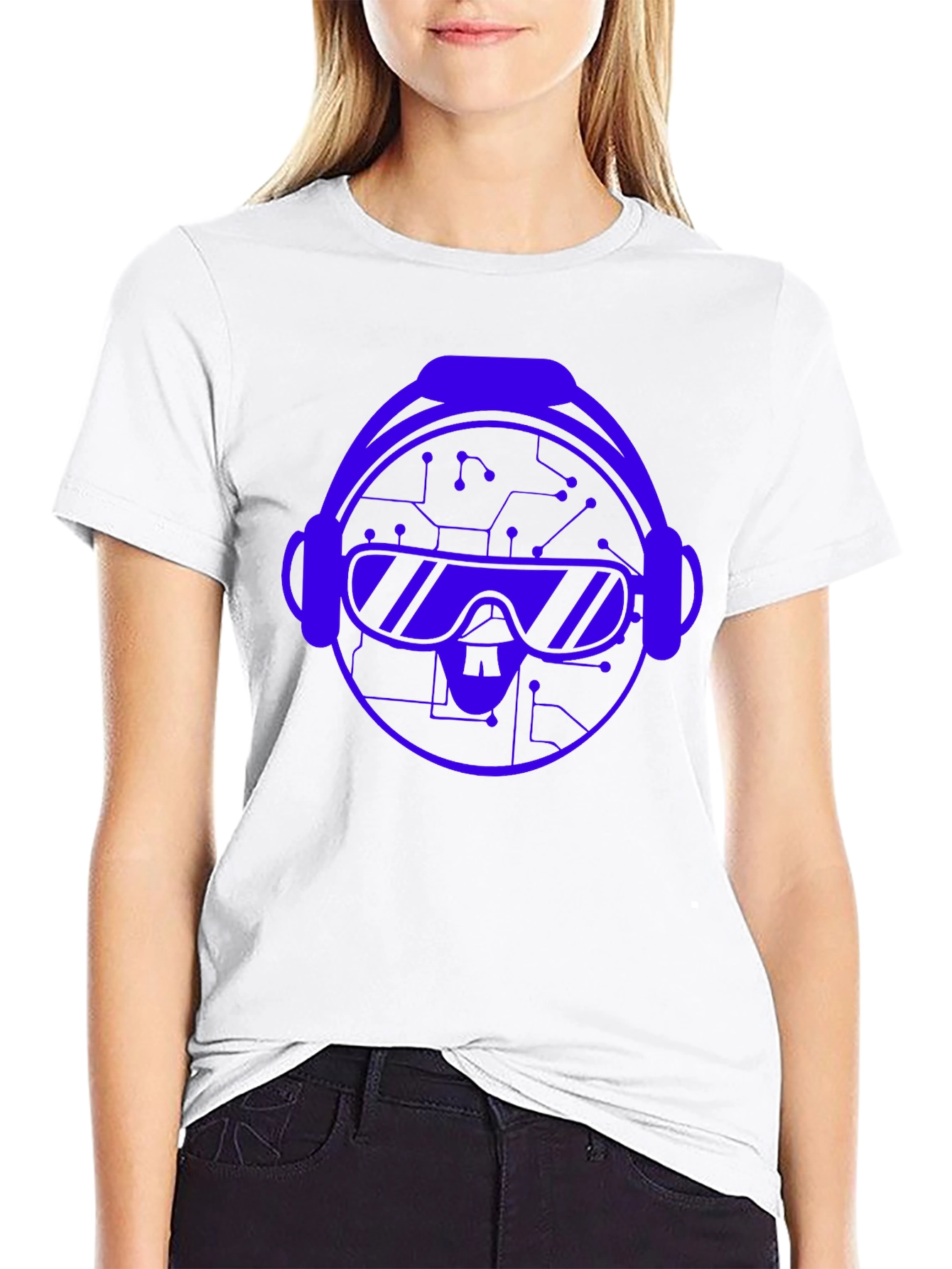 VR Headset Graphic T-Shirt - Black