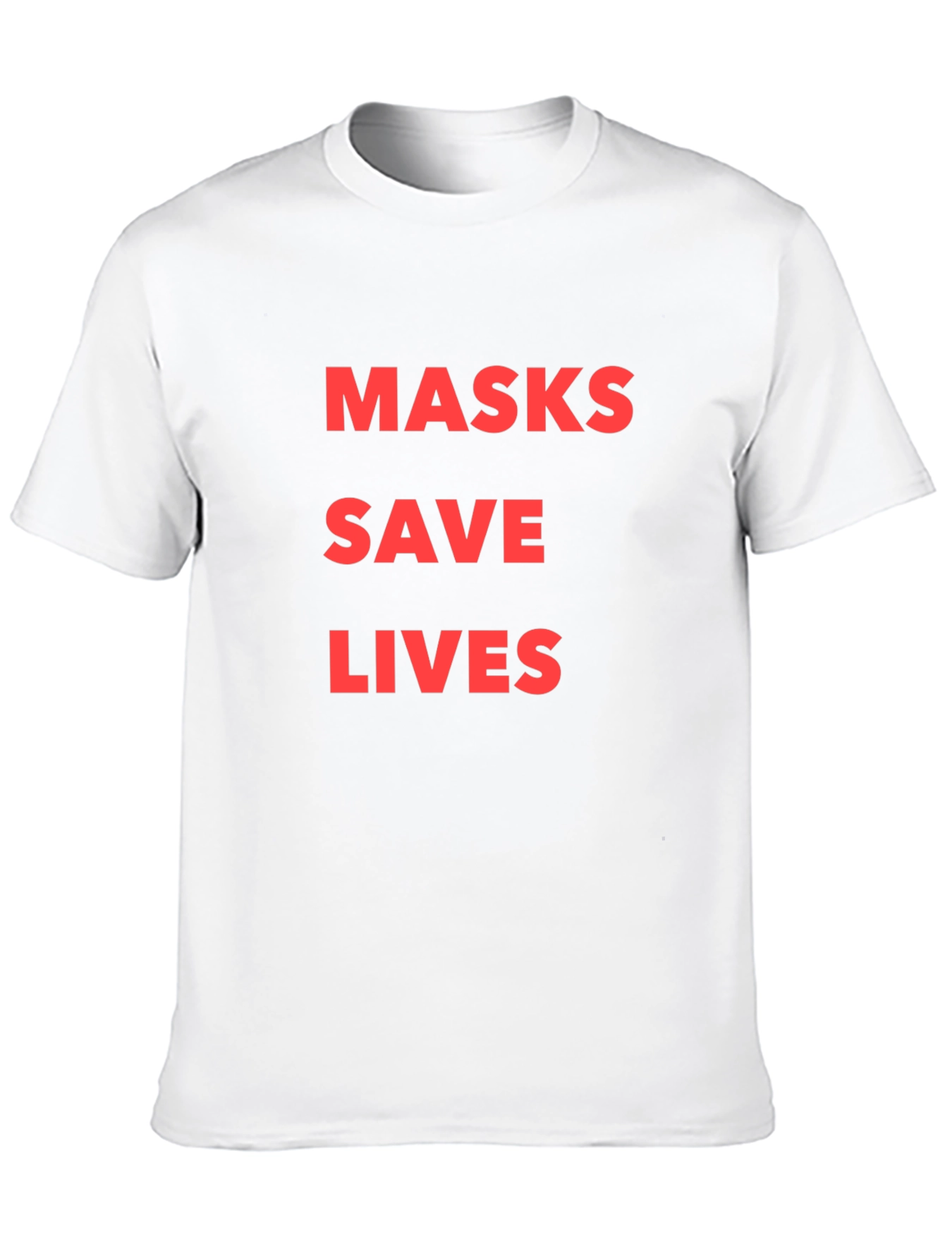 Masks Save Lives Black T-Shirt