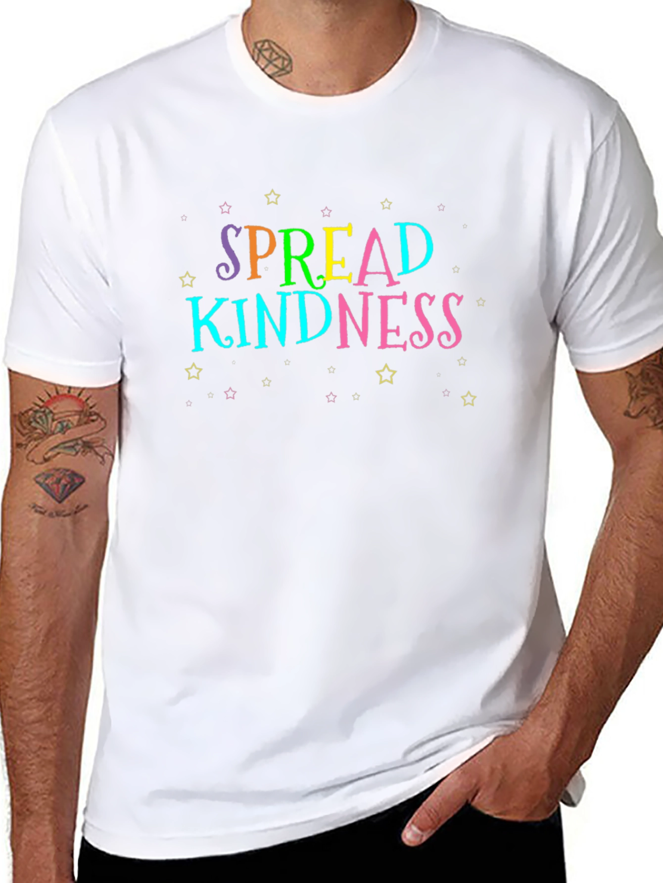 Spread Kindness Black Graphic Tee