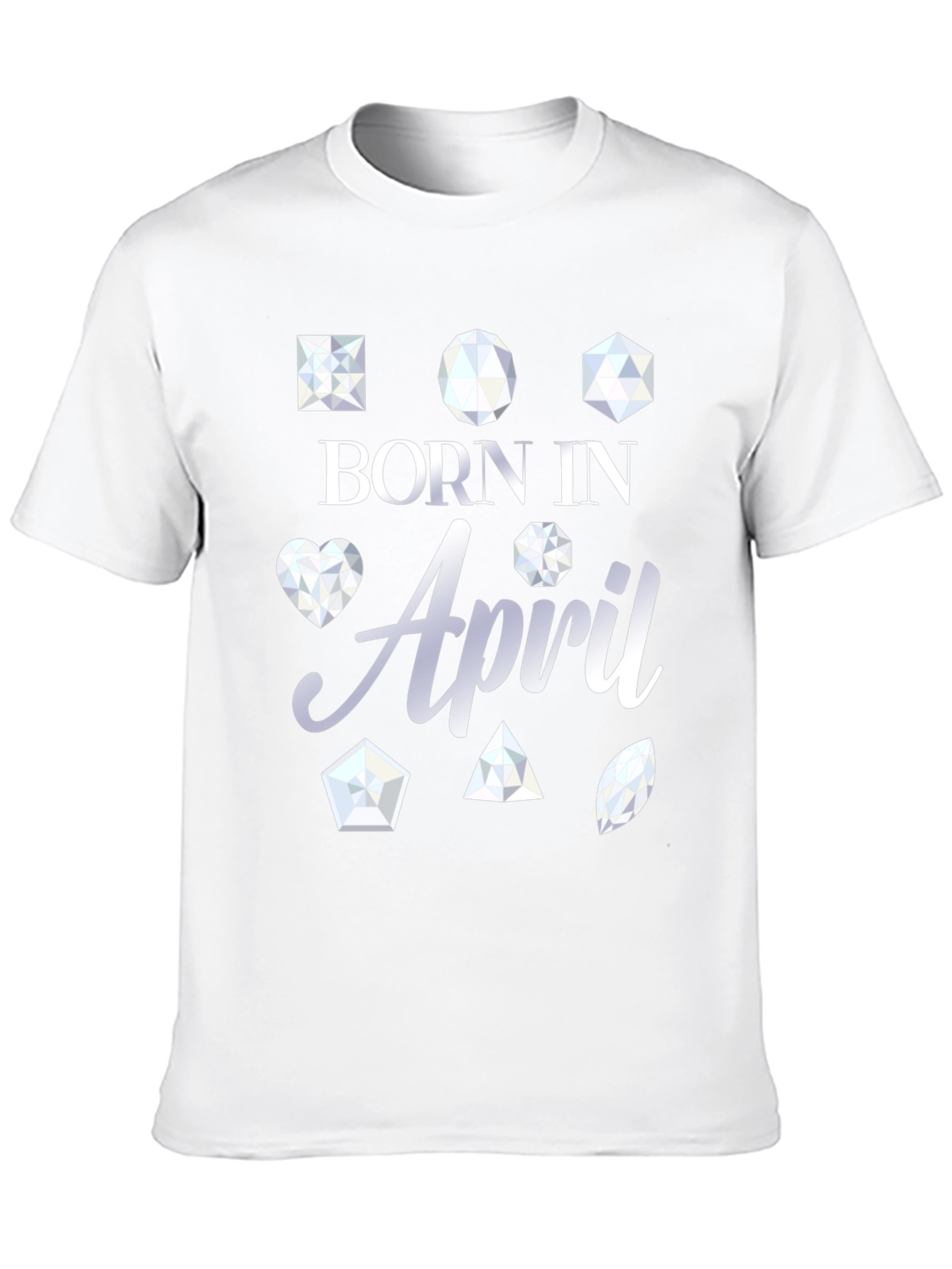 Born In April Gemstone T-Shirt