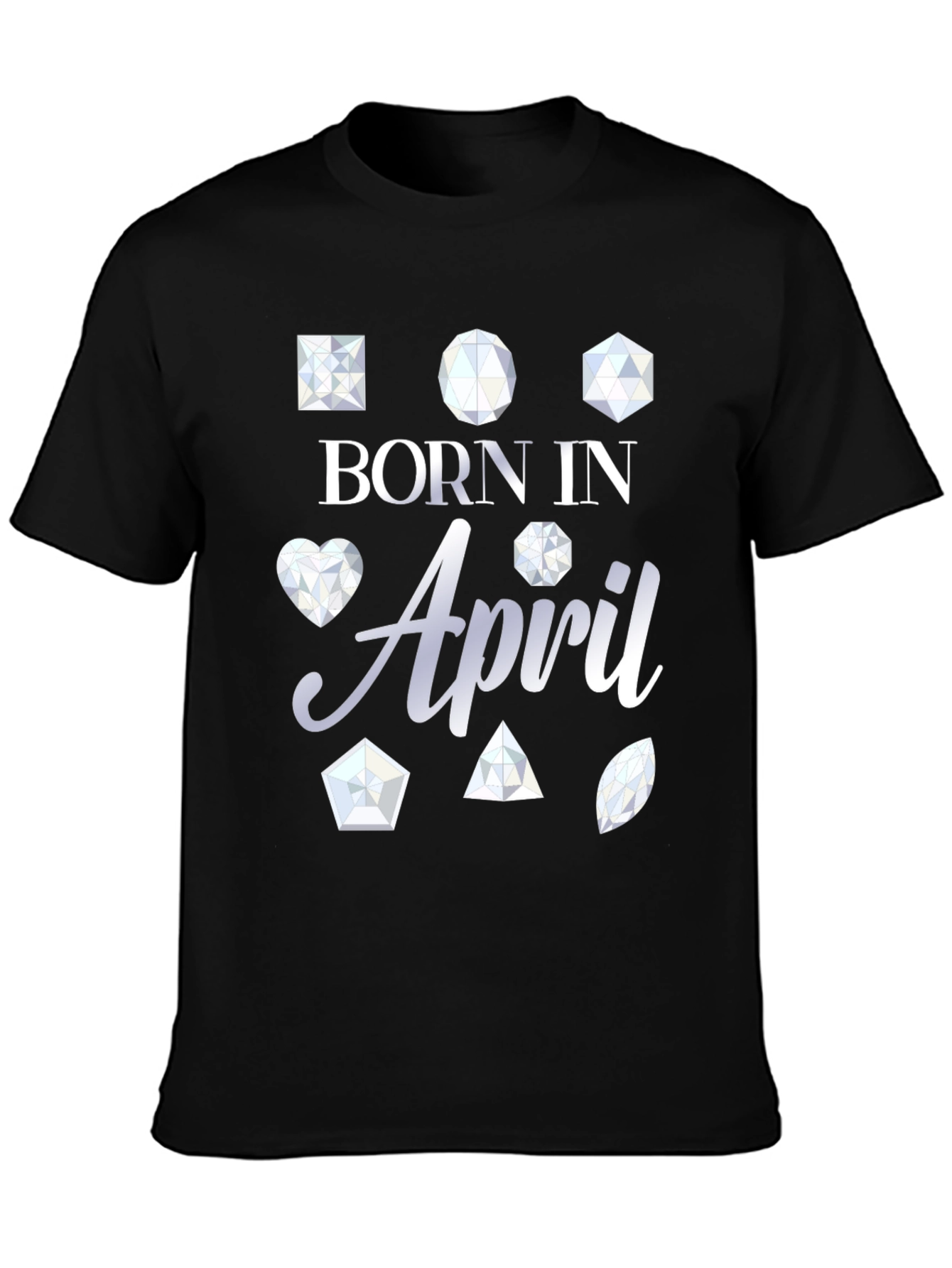 Born In April Gemstone T-Shirt