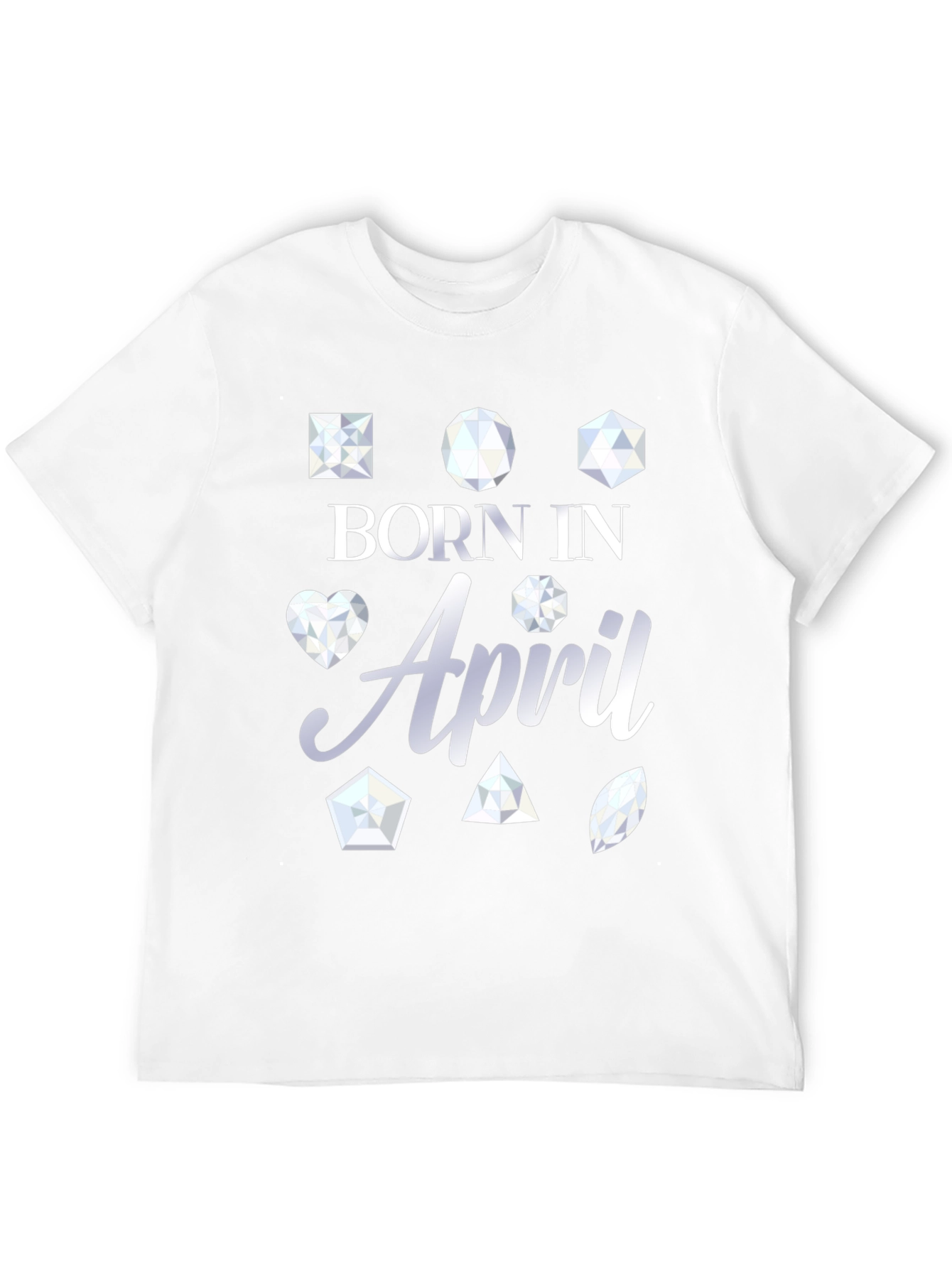 Born In April Gemstone T-Shirt