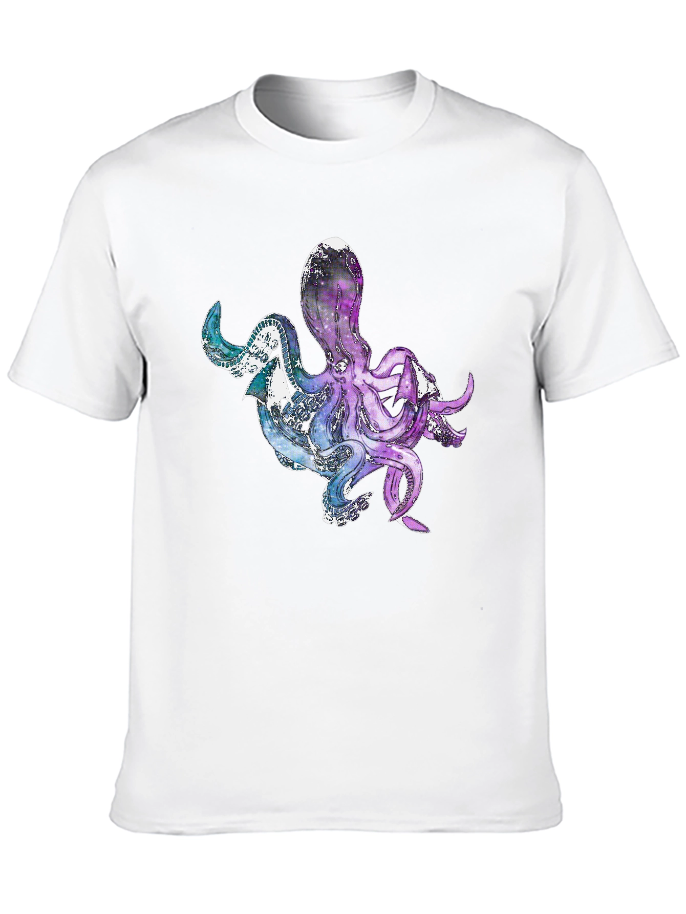 Cosmic Octopus Graphic Tee - Unique Galaxy Design