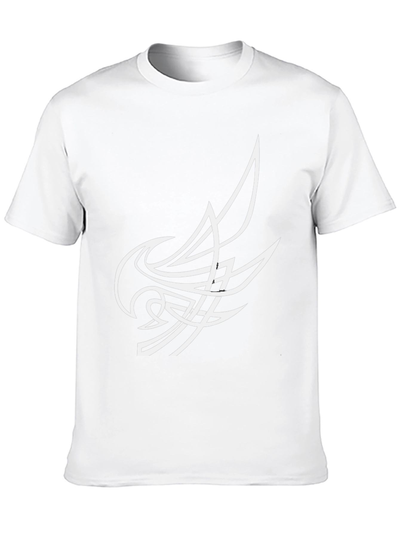 Abstract Tribal Design Black T-Shirt