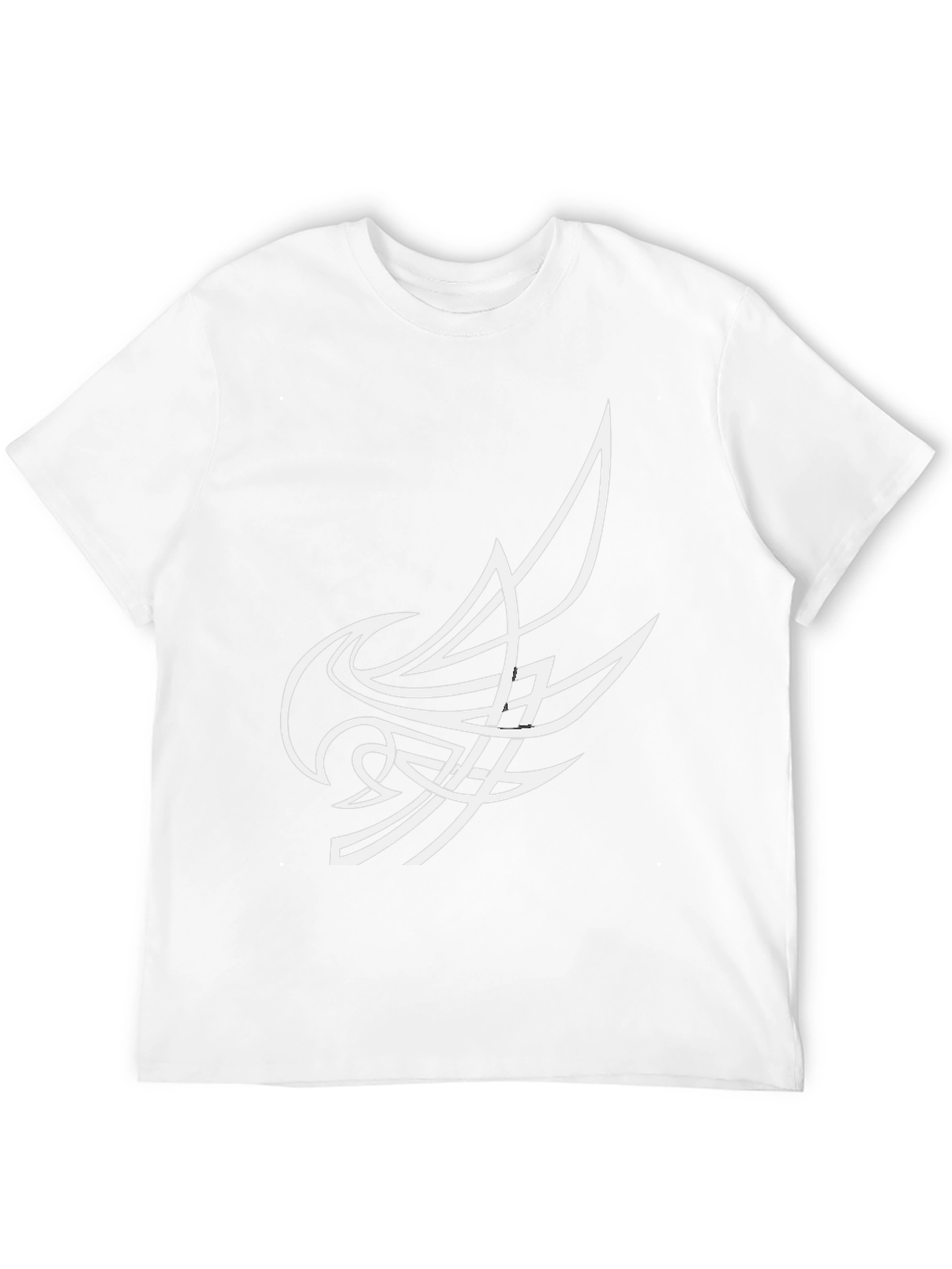 Abstract Tribal Design Black T-Shirt