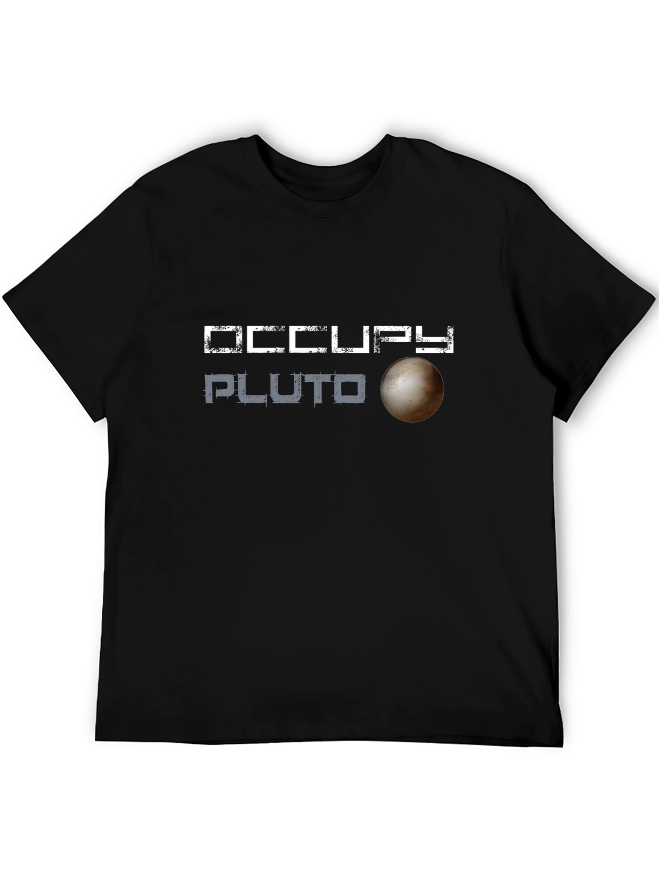Occupy Pluto Graphic Tee - Space Exploration T-Shirt