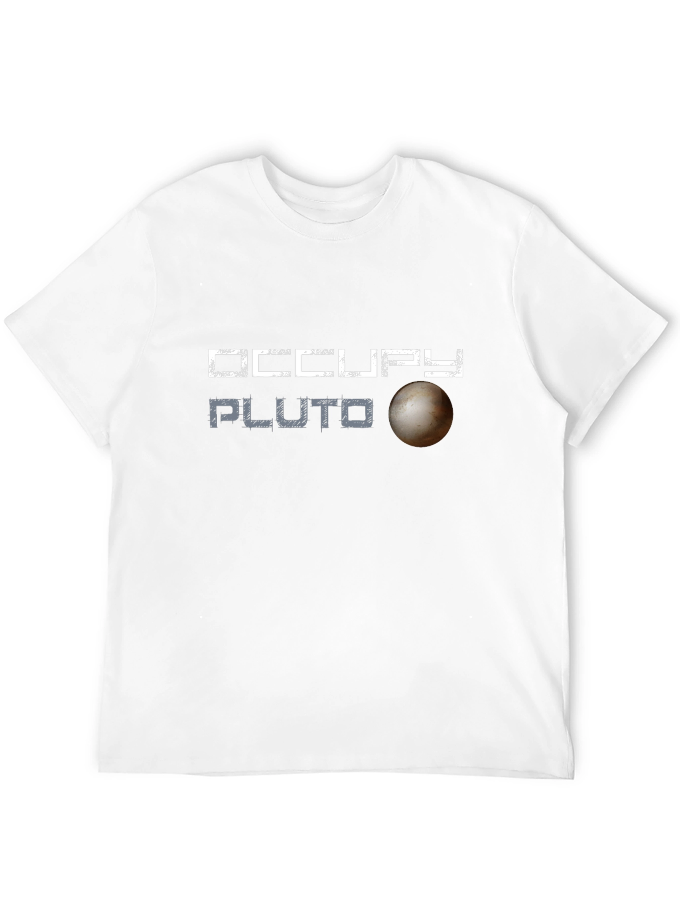Occupy Pluto Graphic Tee - Space Exploration T-Shirt