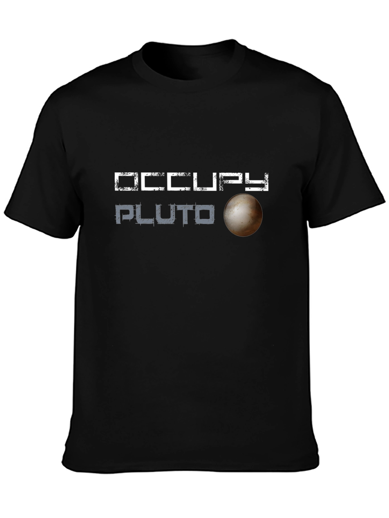 Occupy Pluto Graphic Tee - Space Exploration T-Shirt
