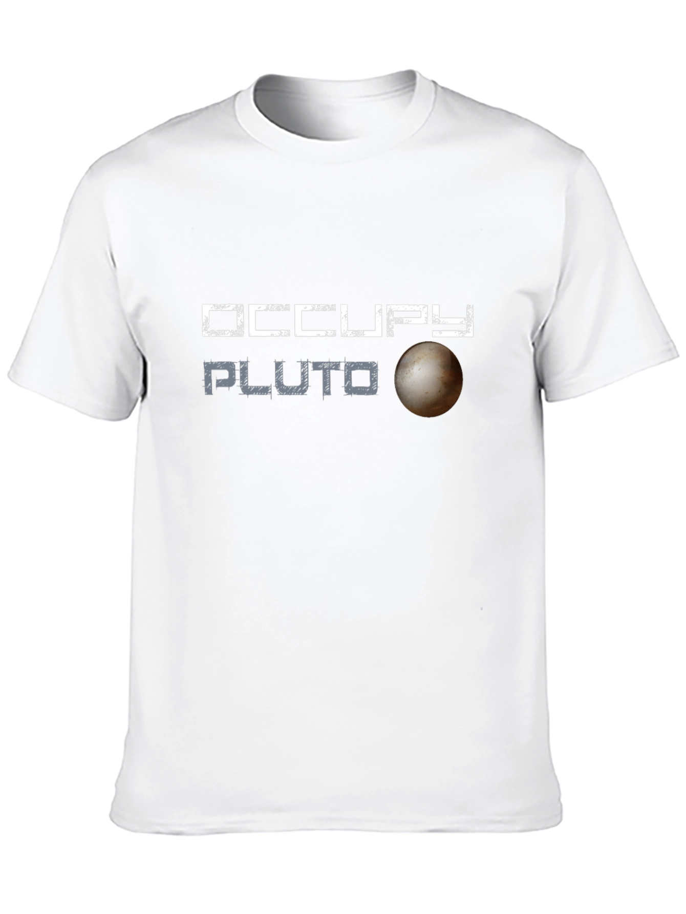 Occupy Pluto Graphic Tee - Space Exploration T-Shirt