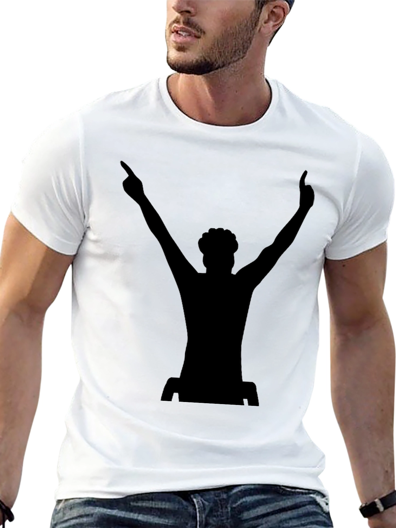 Silhouette DJ T-Shirt - Raise Your Hands!