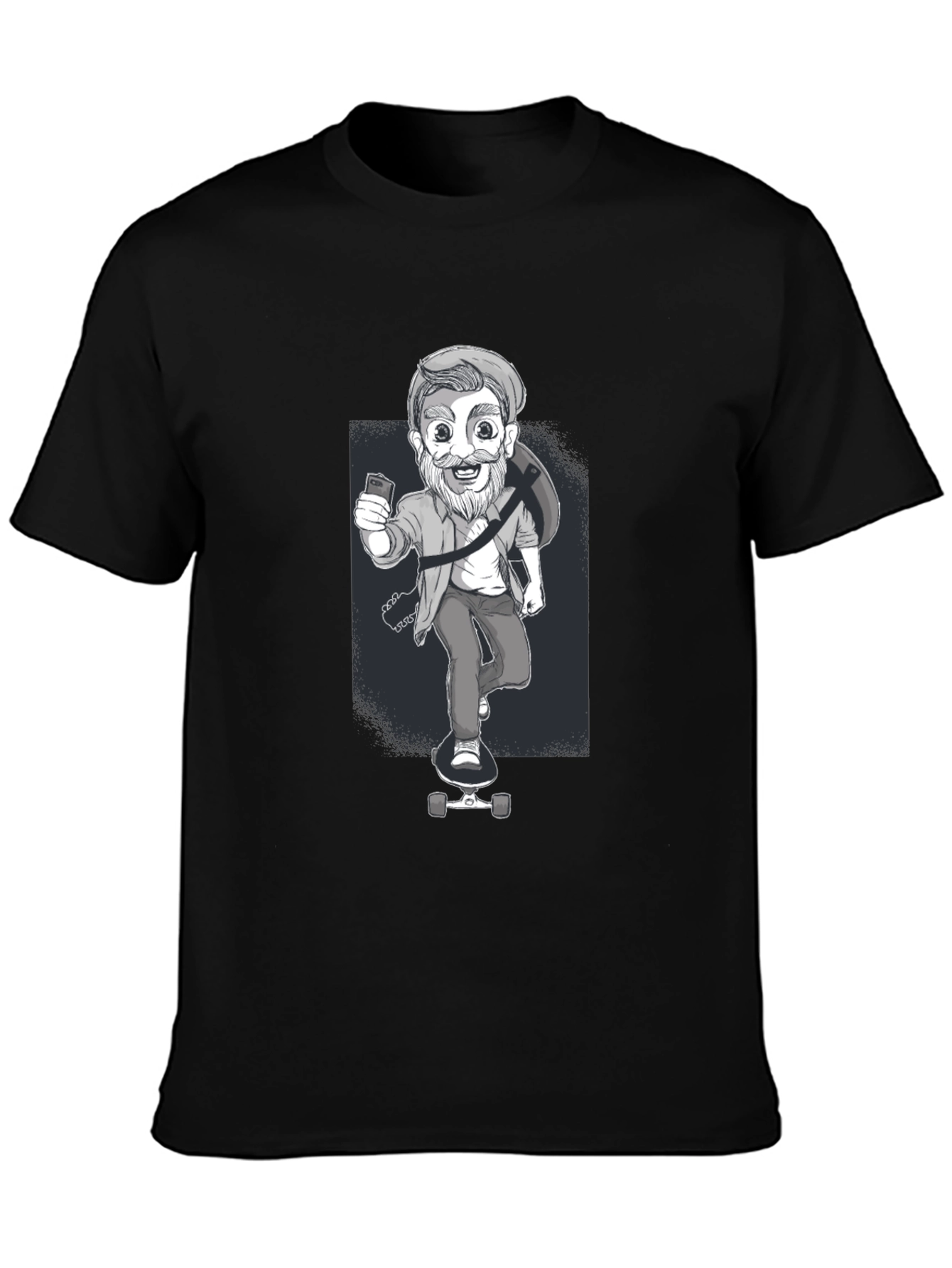 Skateboarding Dude Graphic Tee - Cool Casual Style