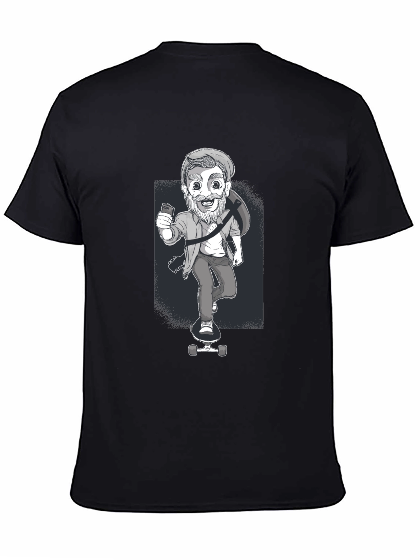 Skateboarding Dude Graphic Tee - Cool Casual Style