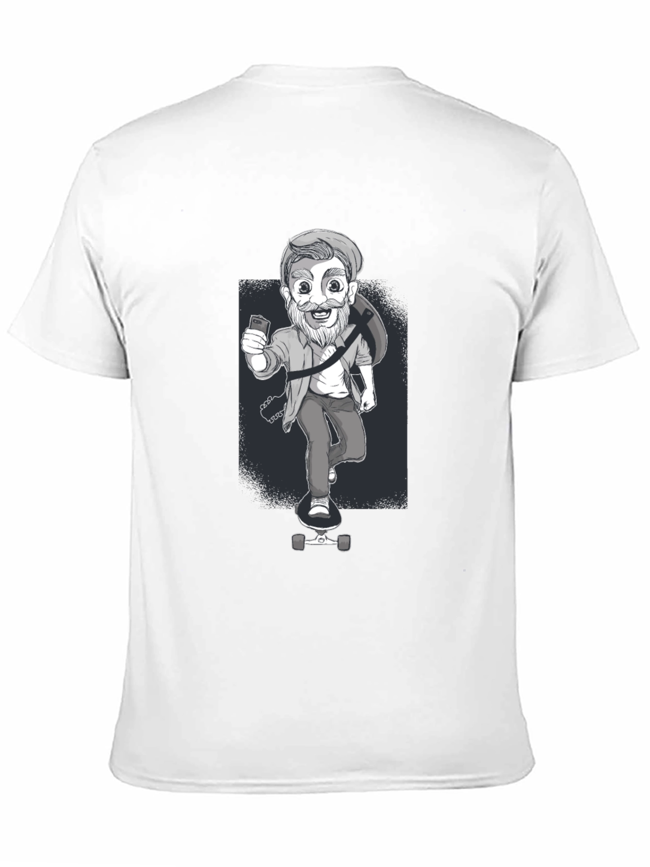 Skateboarding Dude Graphic Tee - Cool Casual Style
