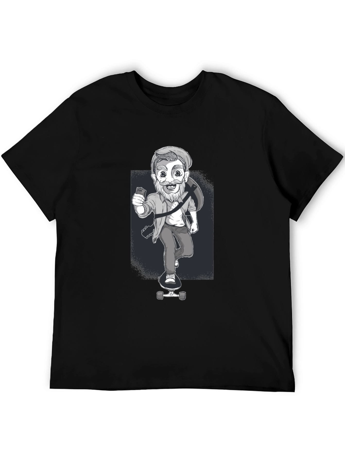 Skateboarding Dude Graphic Tee - Cool Casual Style